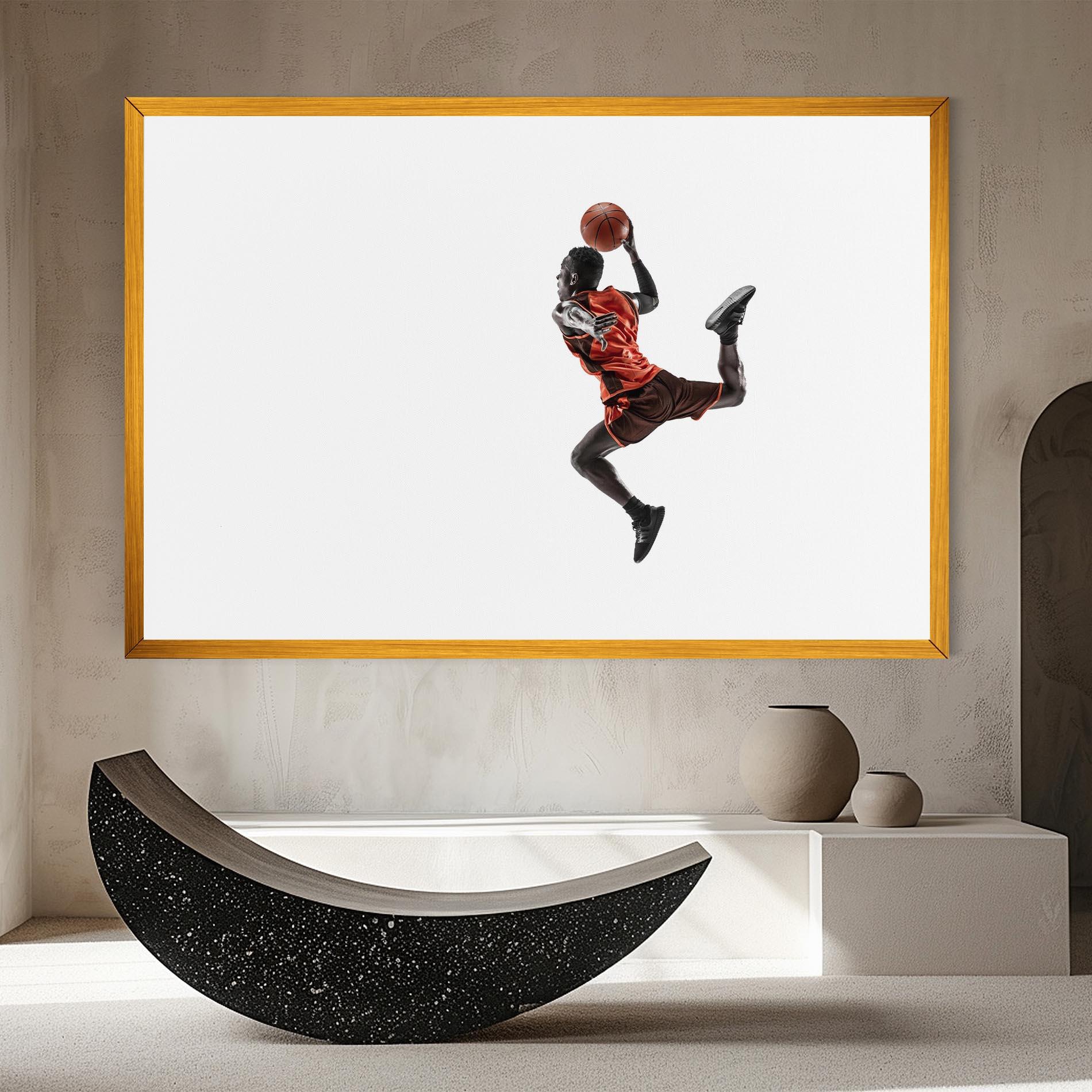 Vászonkép Basketball Player Flying mockup 8