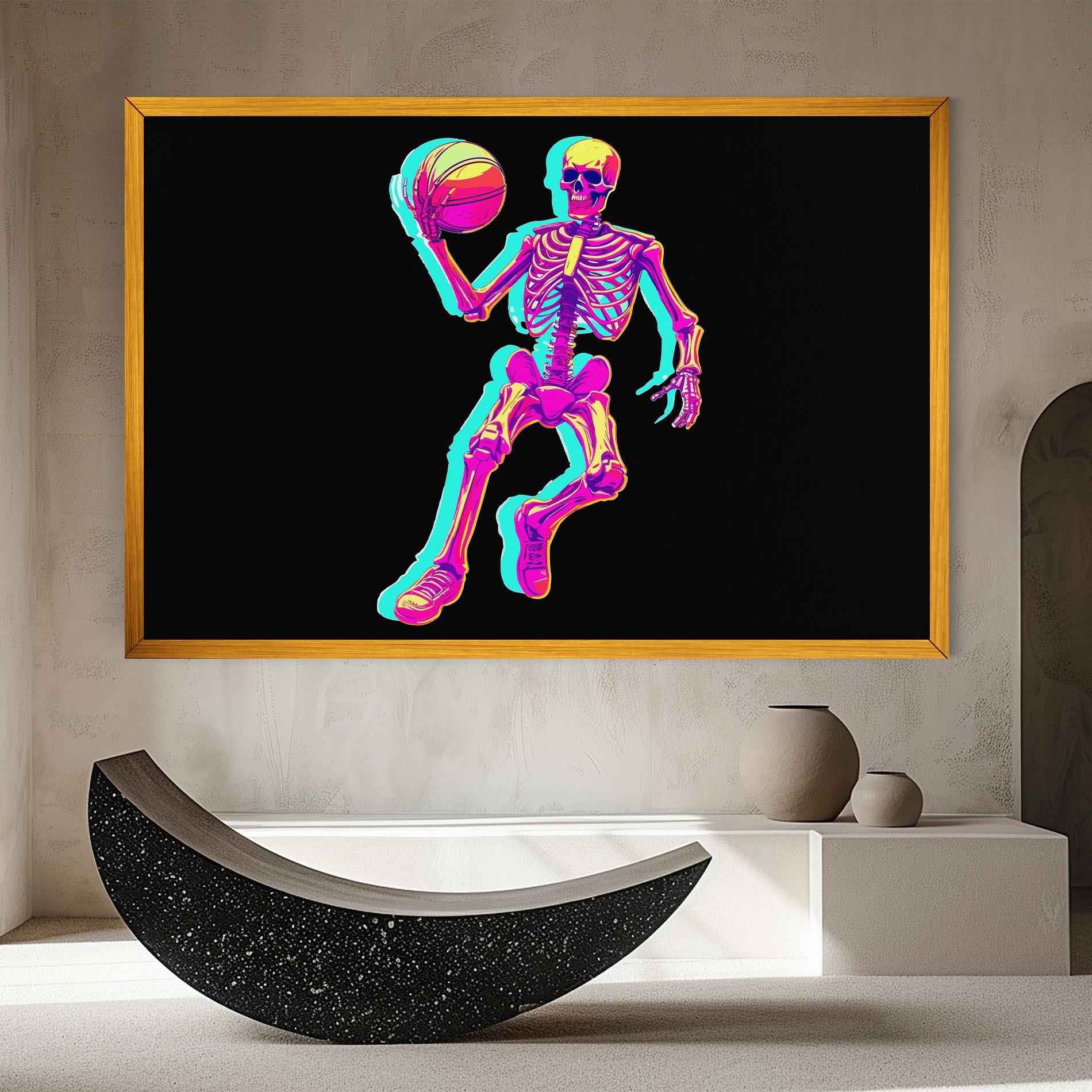 Vászonkép Skeleton Basketball mockup 8