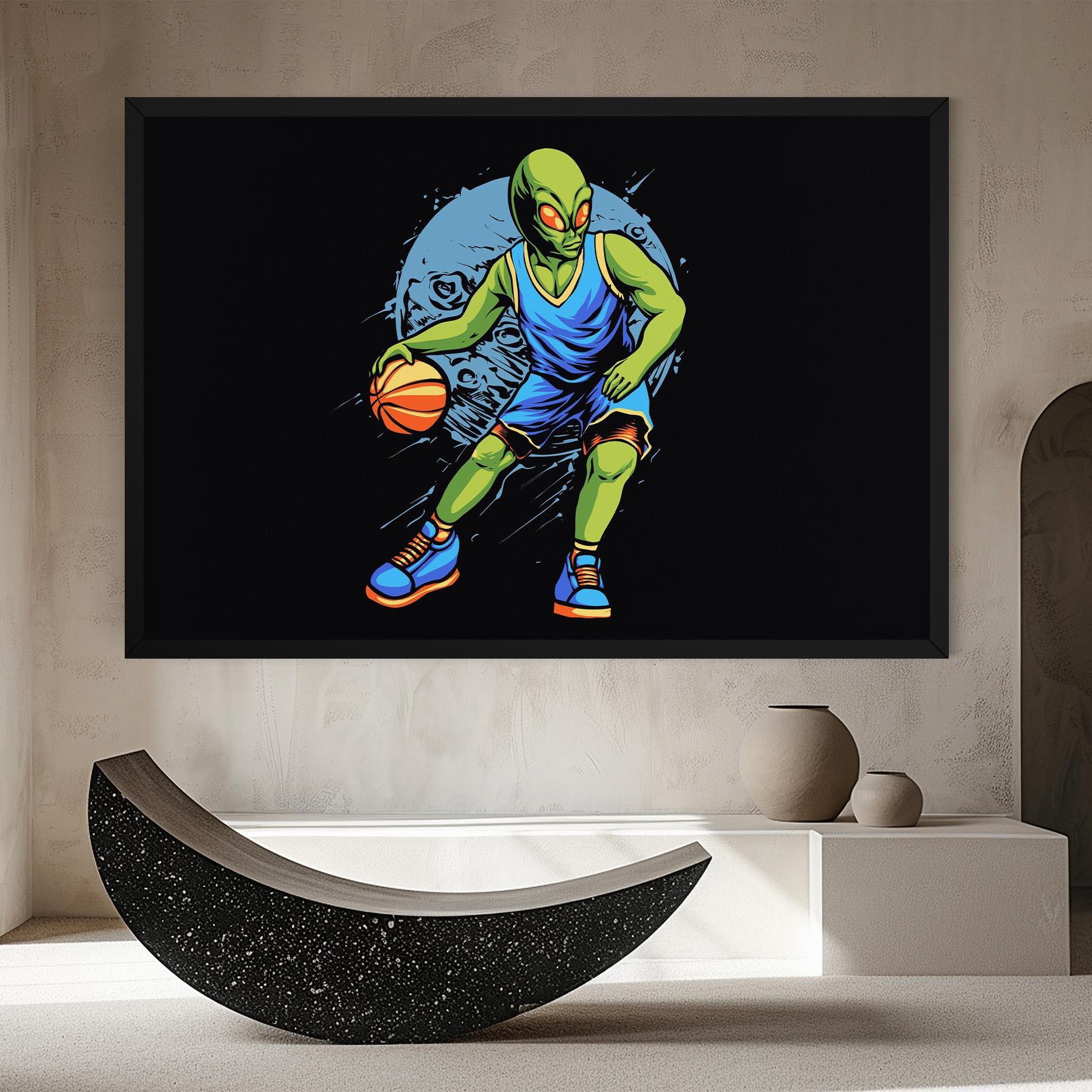 Vászonkép Alien Basketball mockup 8