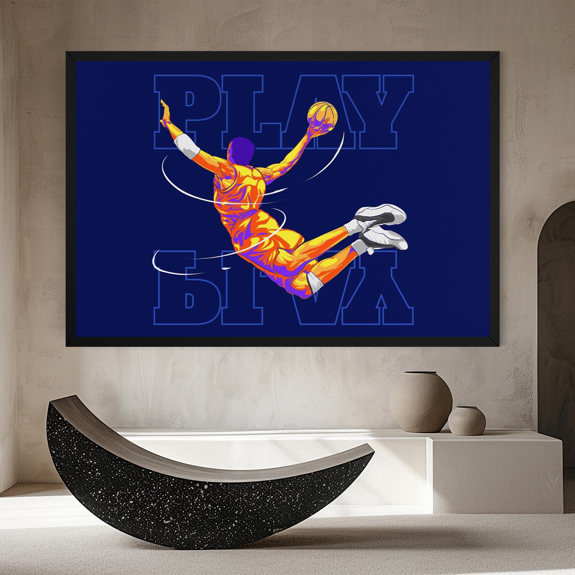 Vászonkép Basketball Blue mockup 8