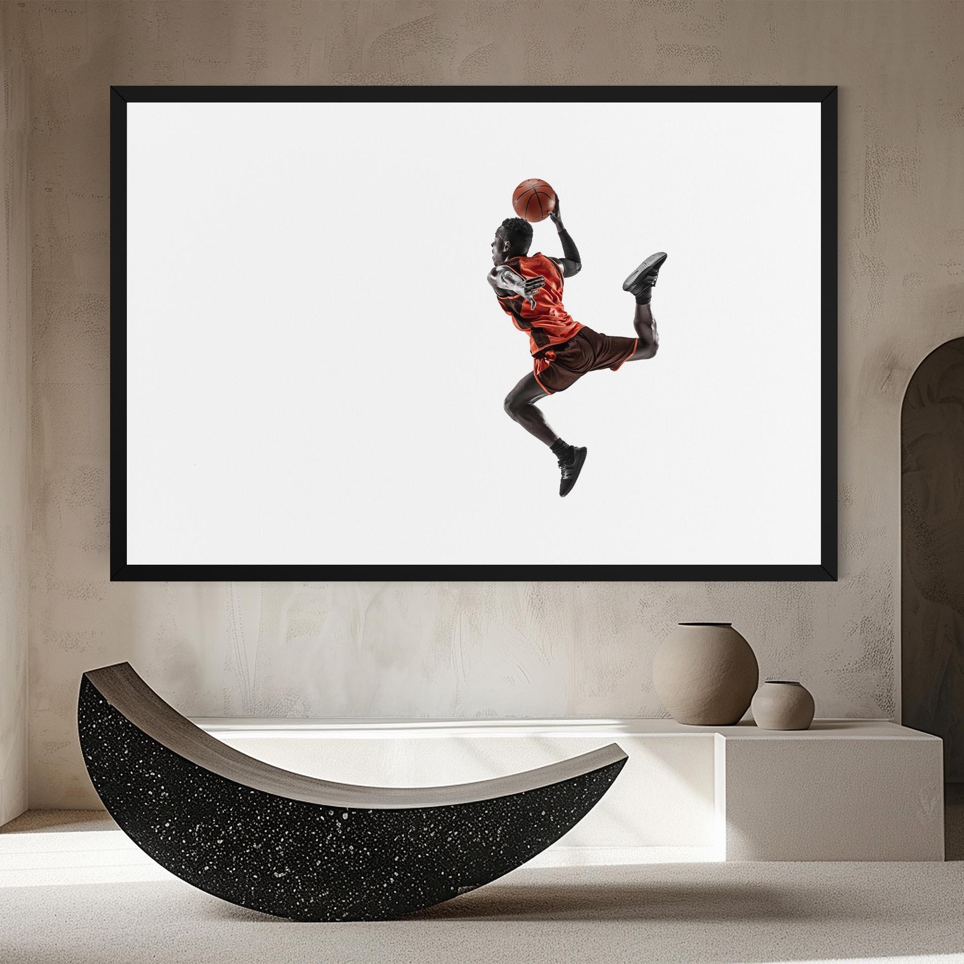 Vászonkép Basketball Player Flying mockup 8