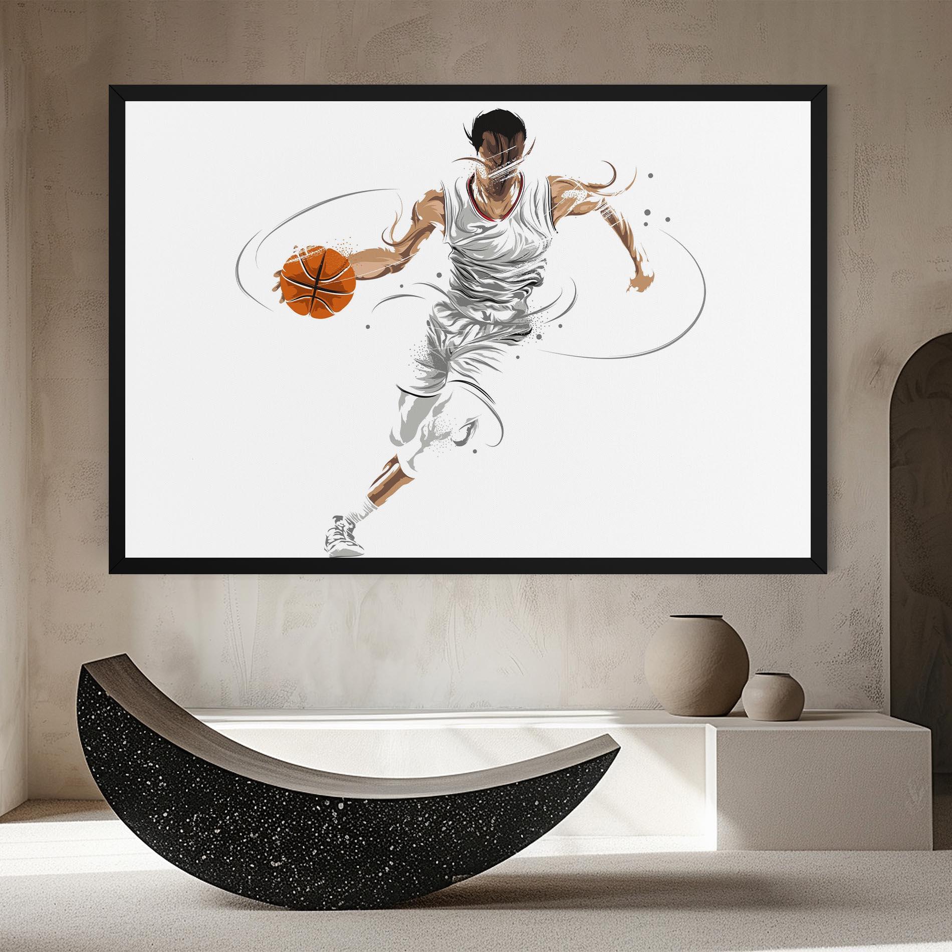 Vászonkép Dribbling Basketbal mockup 8