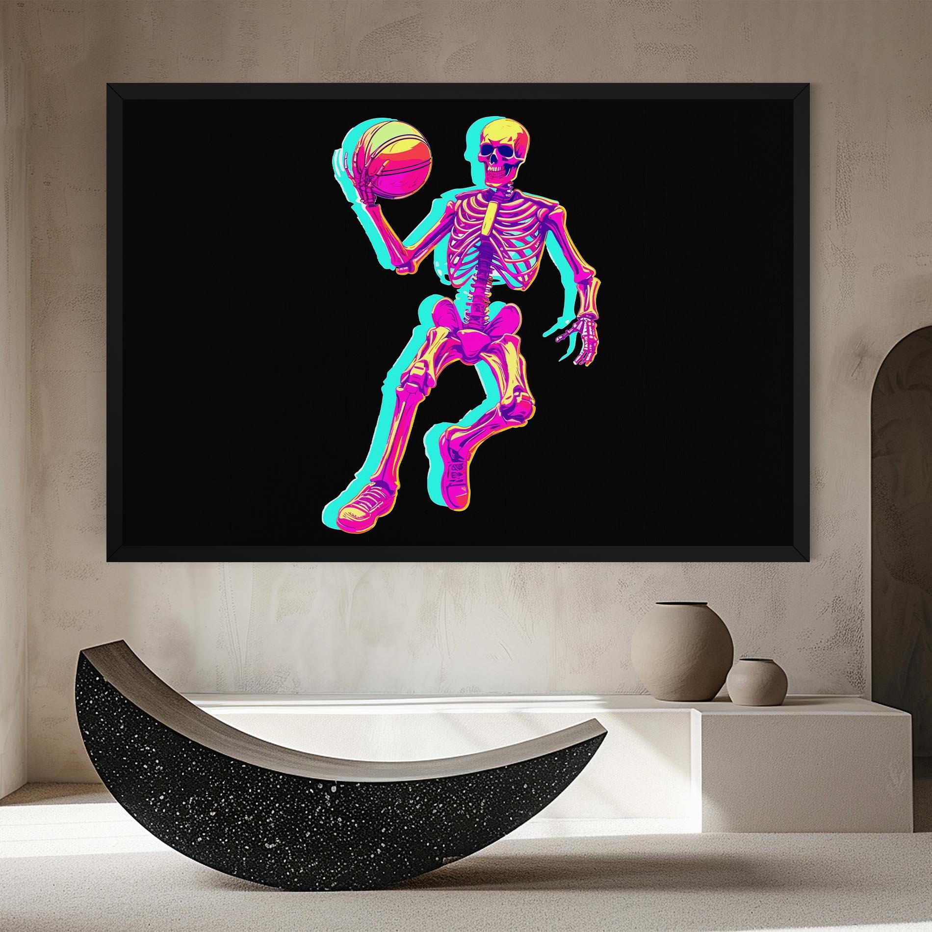 Vászonkép Skeleton Basketball mockup 8