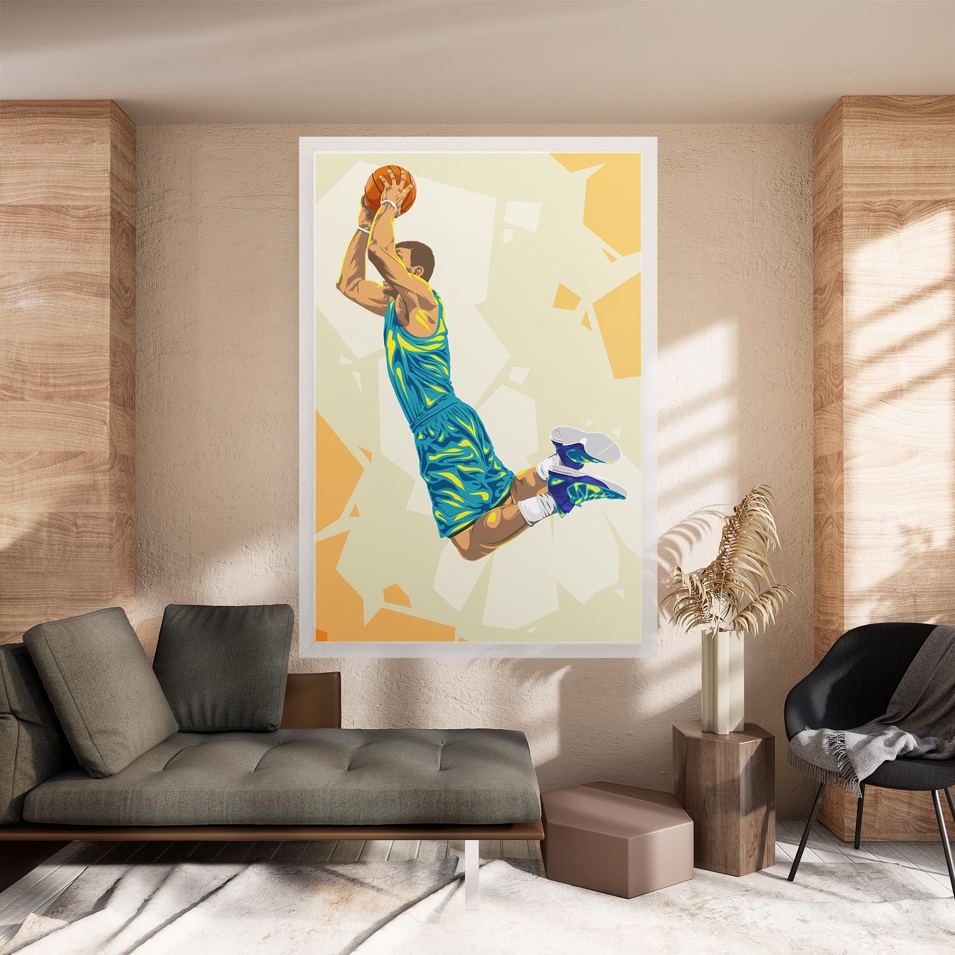 Basketball Dunk Pose mockup 8