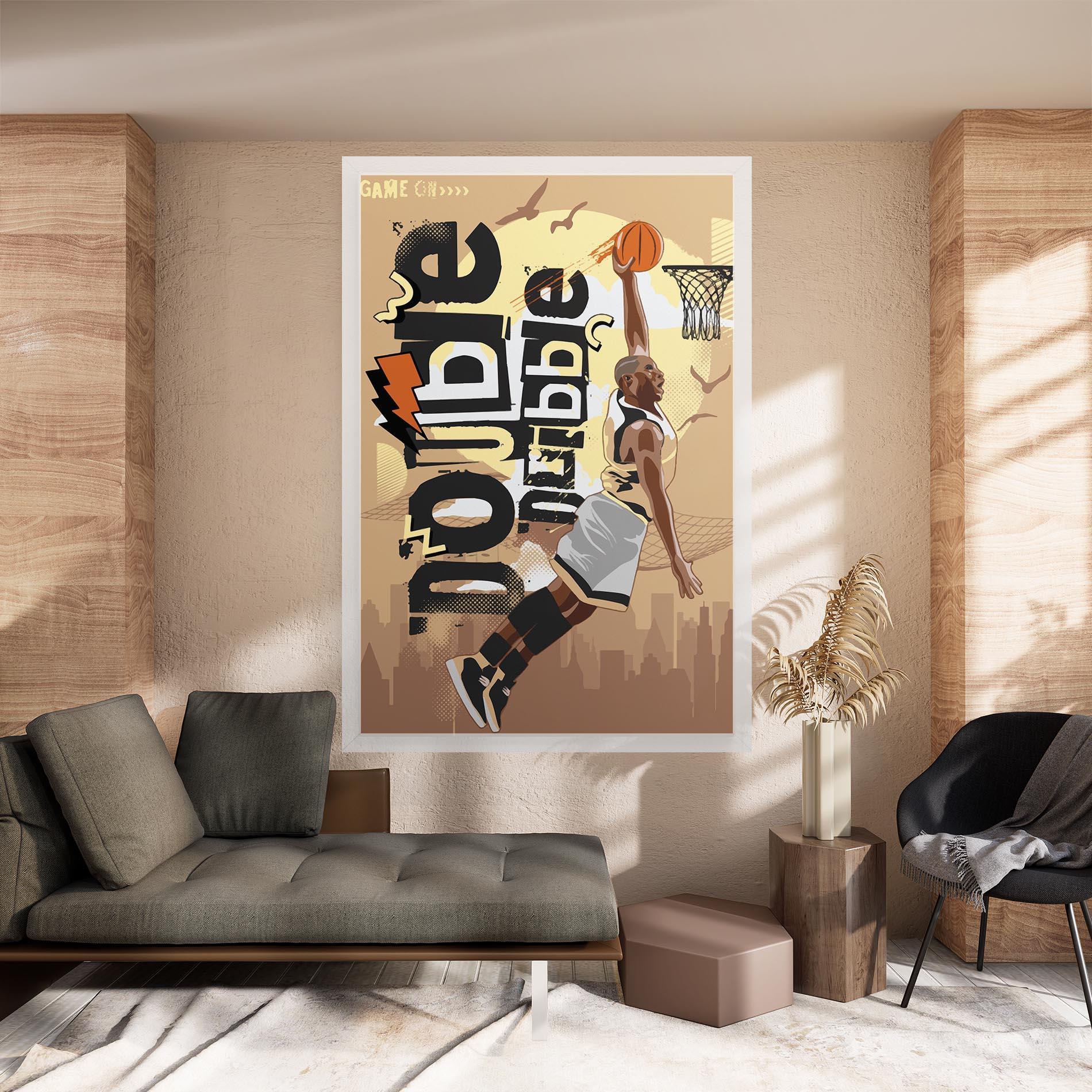 Vászonkép Double Dribble mockup 8