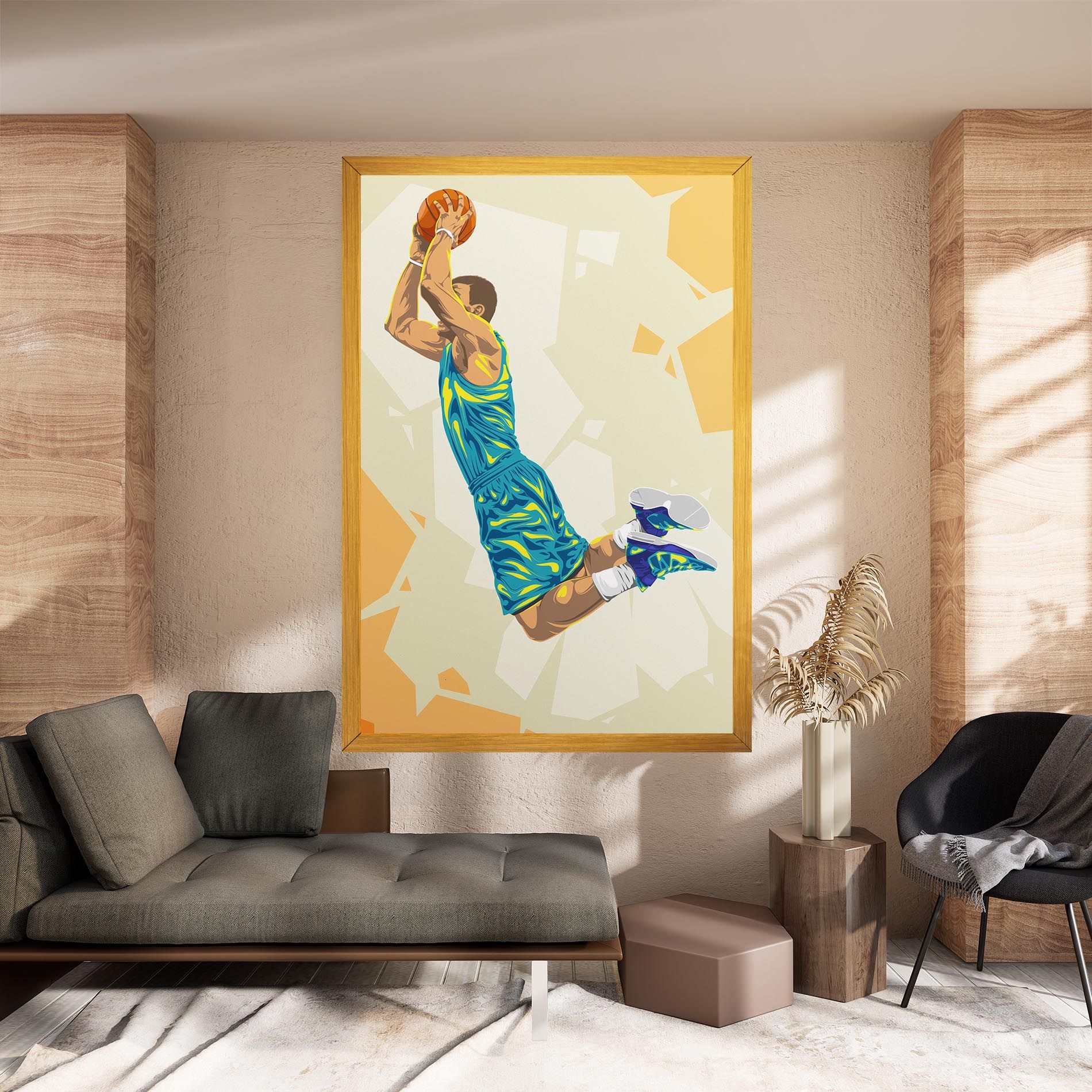 Basketball Dunk Pose mockup 8