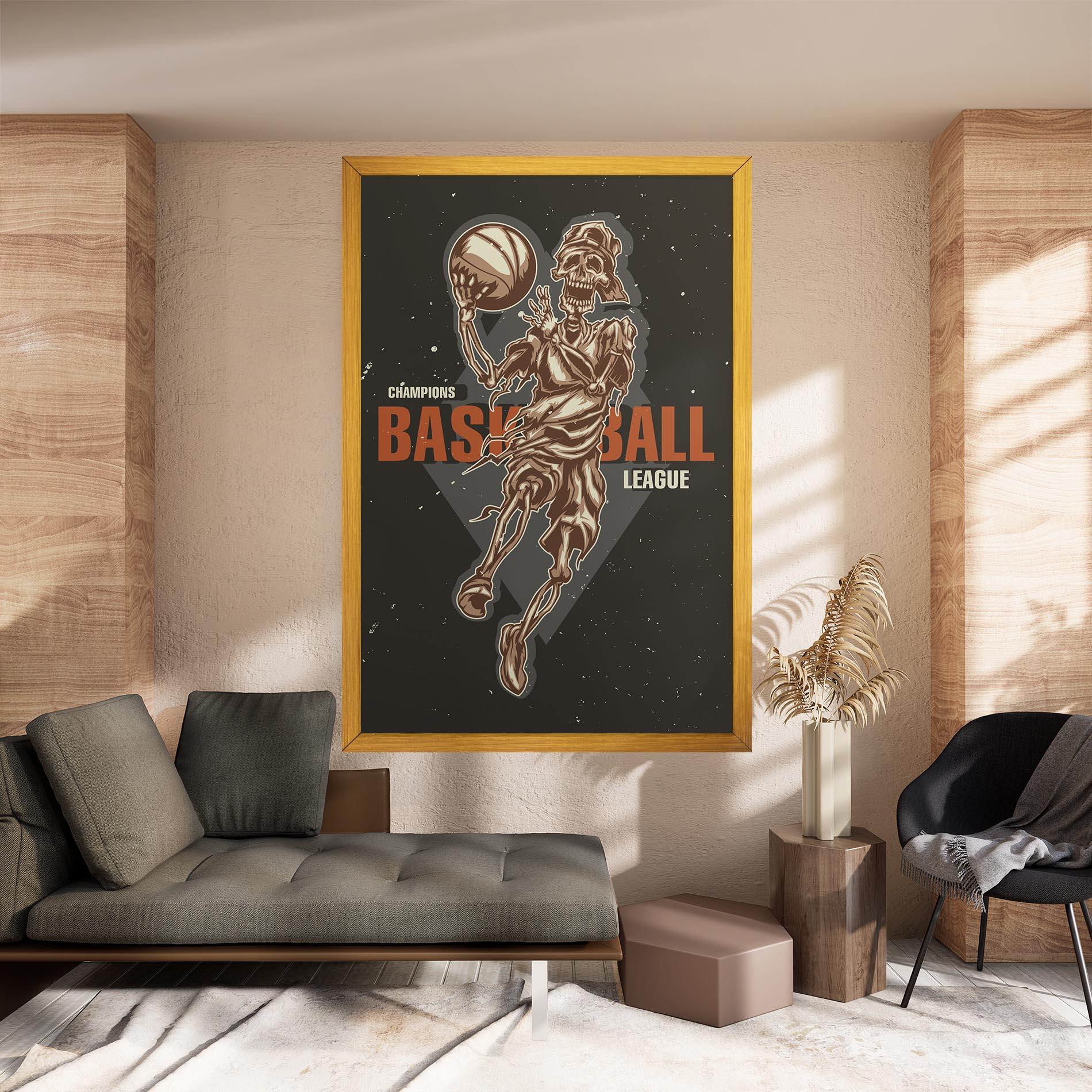 Vászonkép Basketball League mockup 8