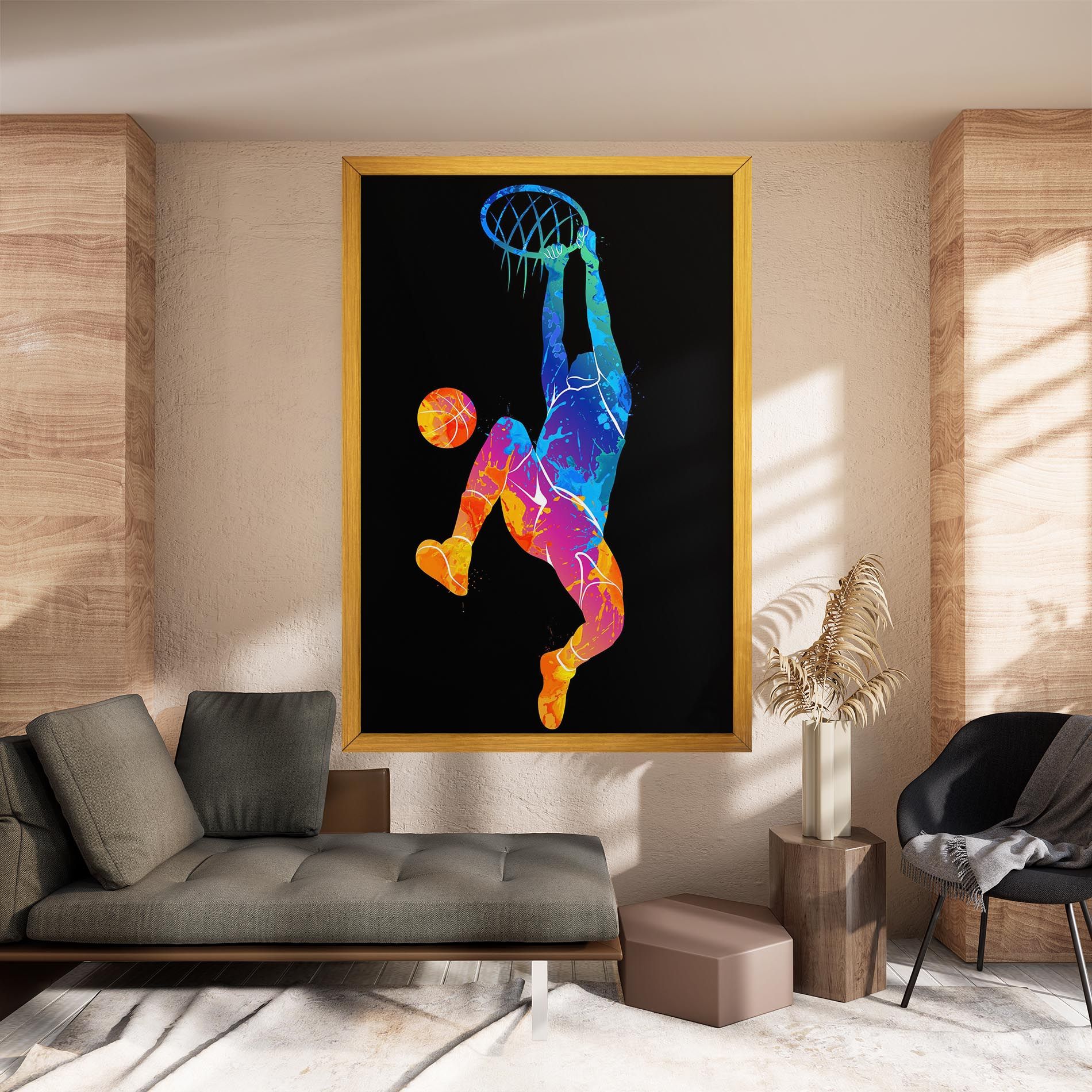 Blue Basket Hoop mockup 8