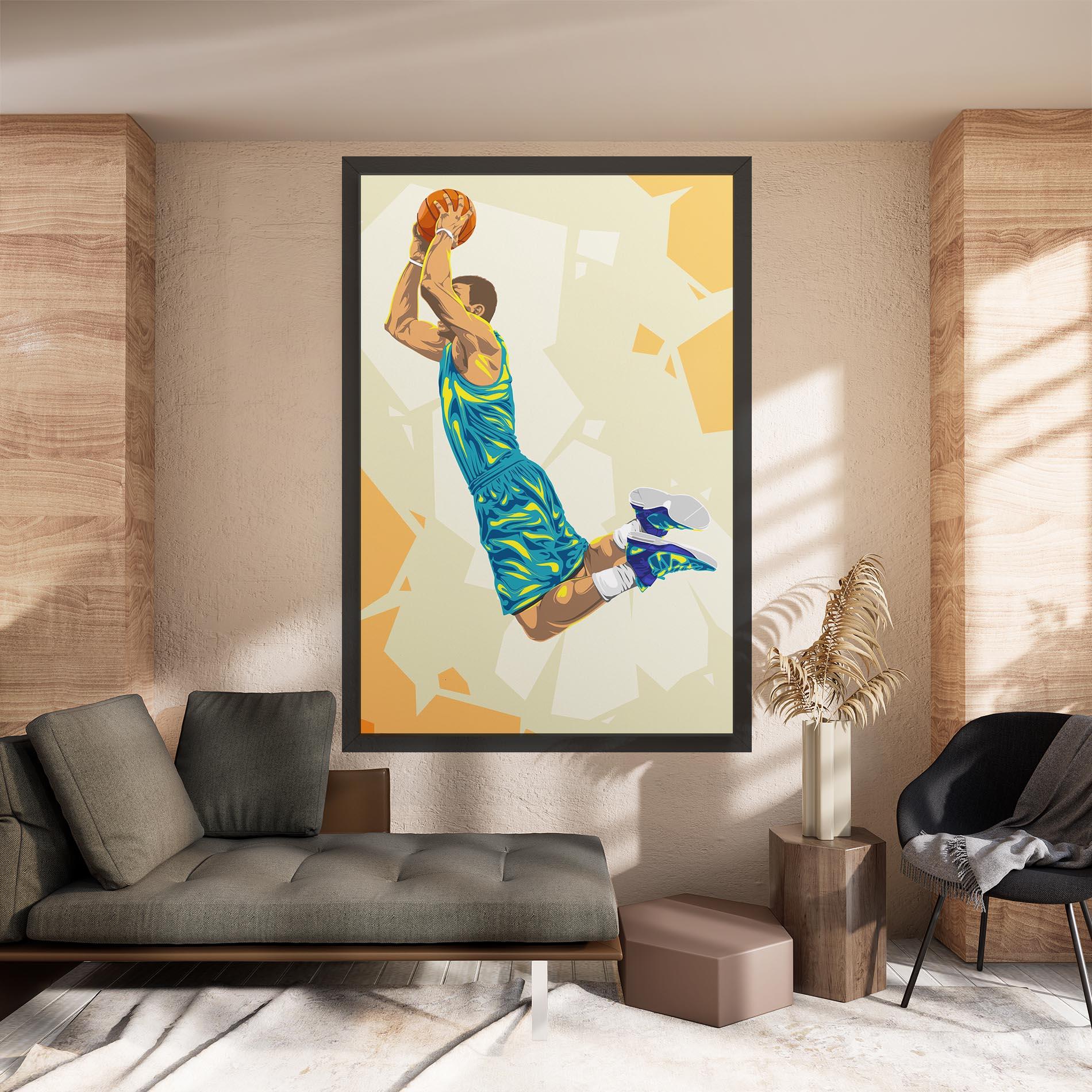 Vászonkép Basketball Dunk Pose mockup 8