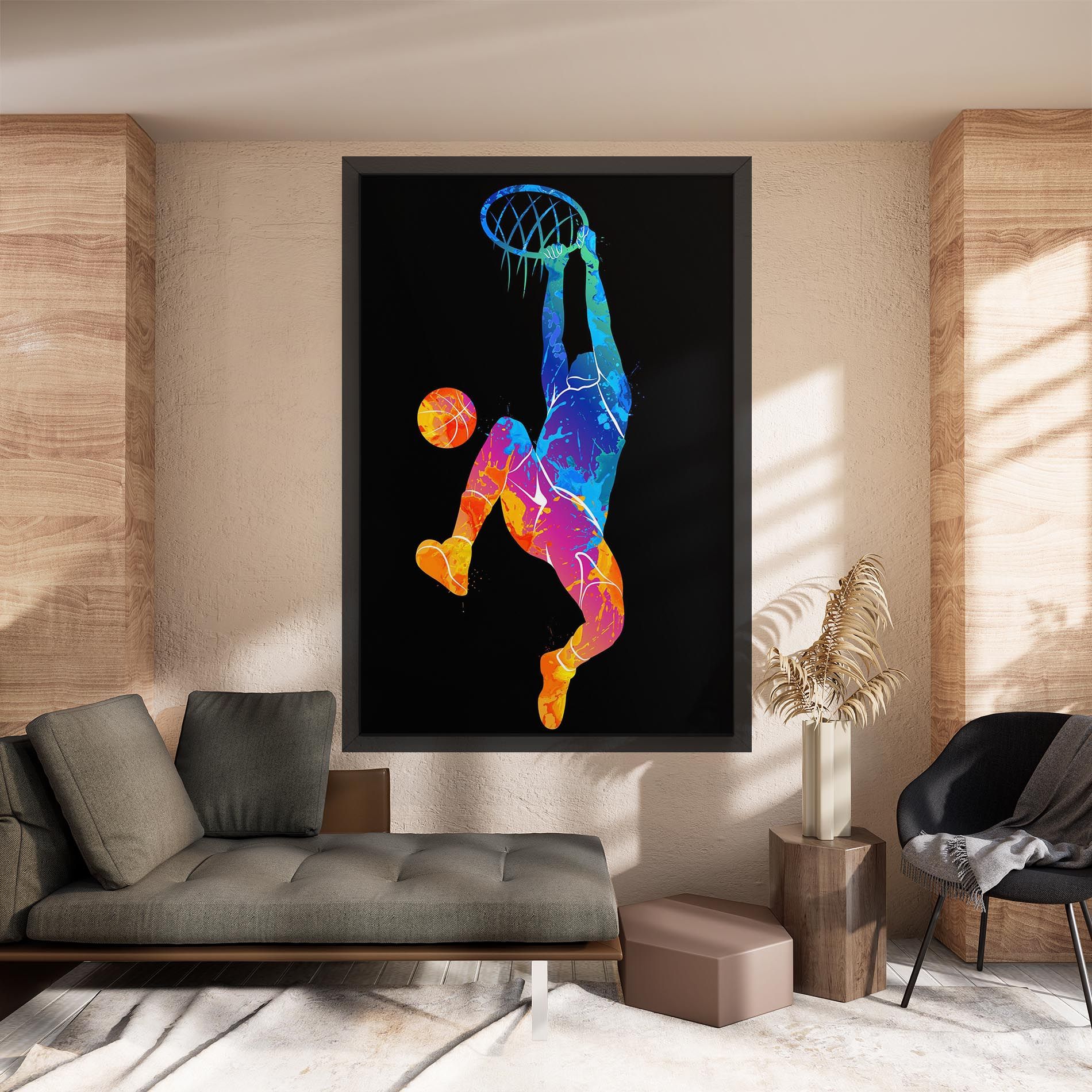 Blue Basket Hoop mockup 8