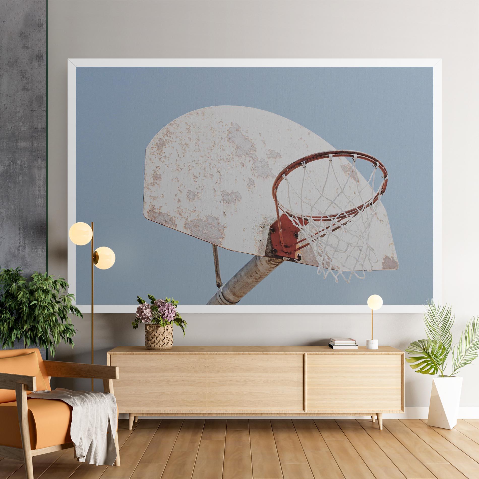 Vászonkép Old Basketball Hoop mockup 9