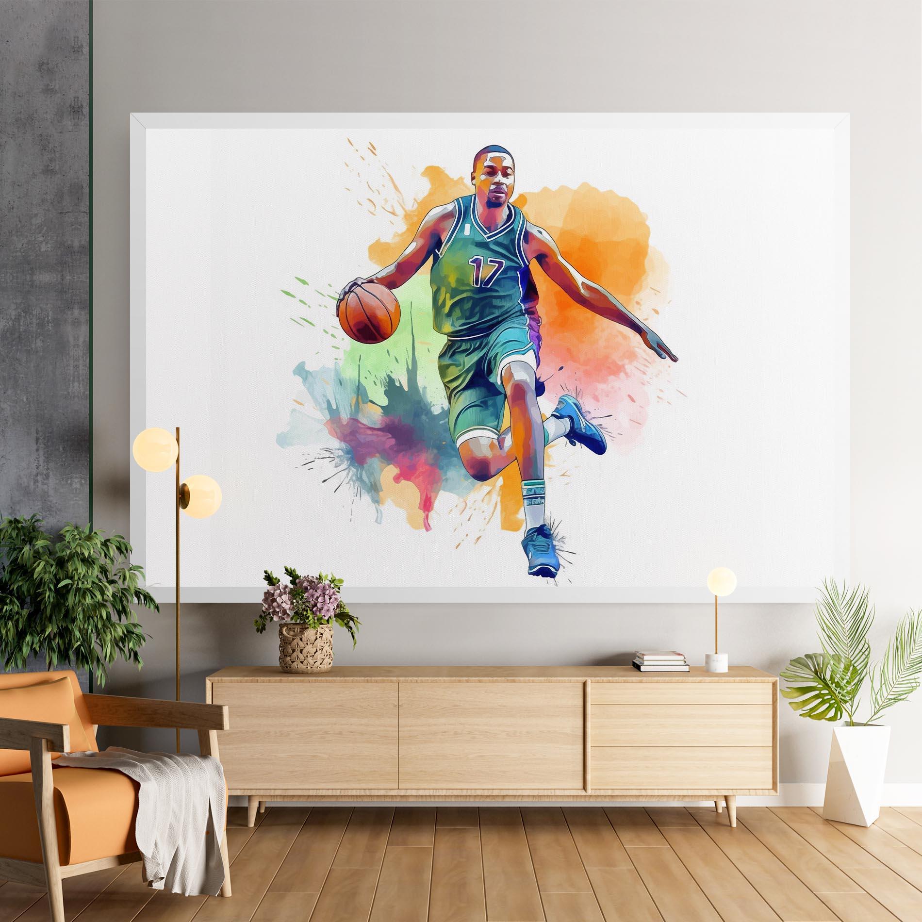 Vászonkép Playing Basket mockup 9