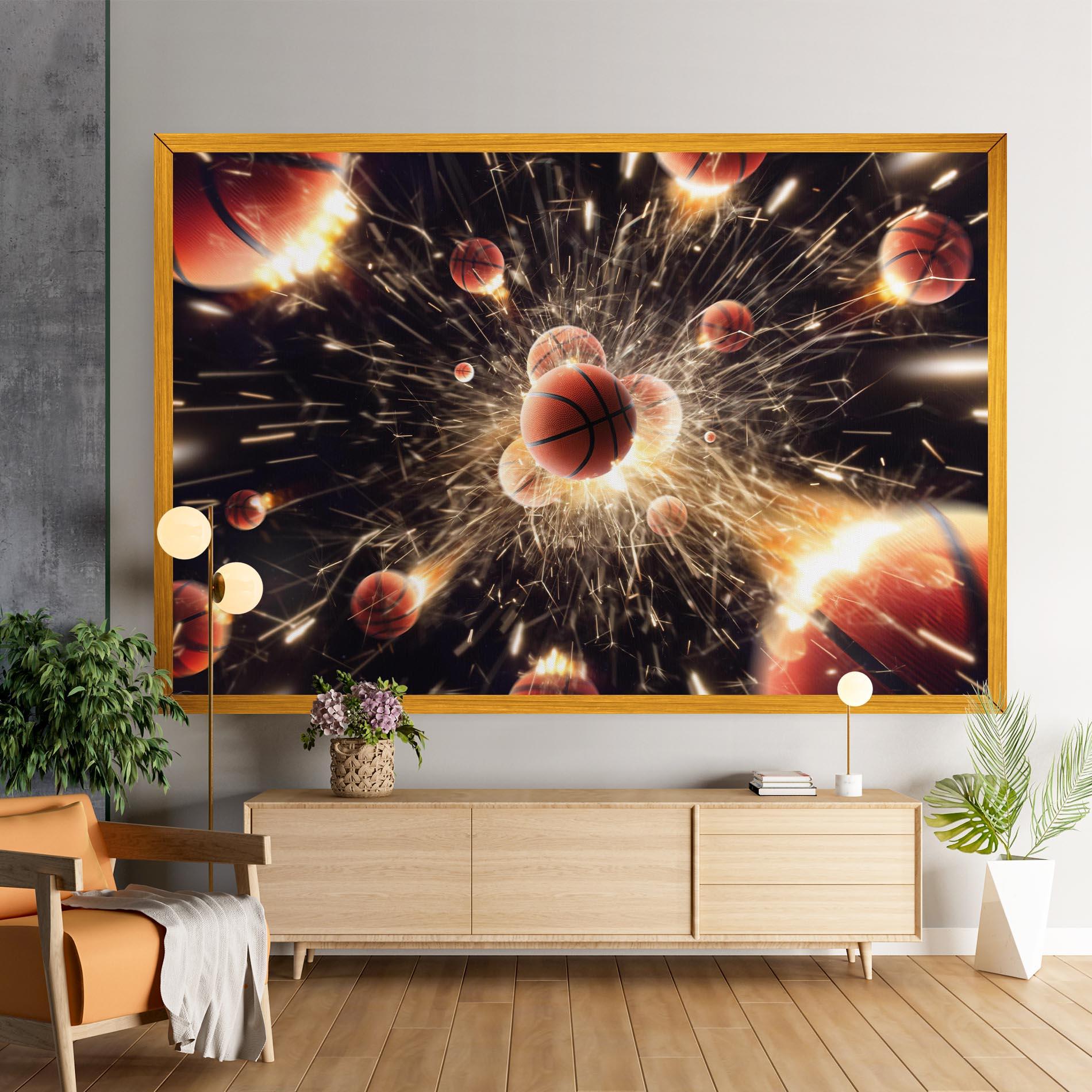 Vászonkép Basketball Explosion mockup 9