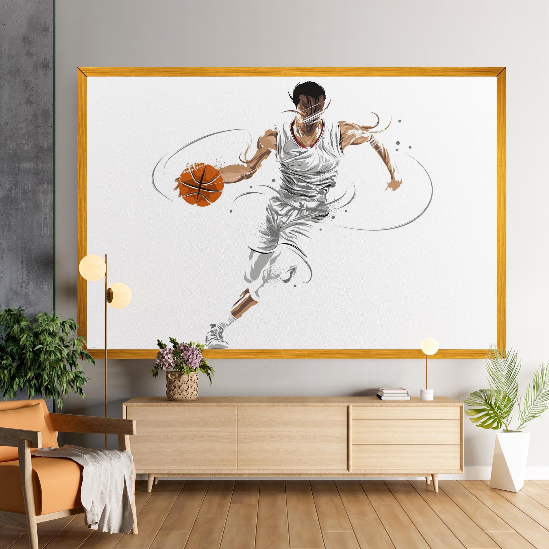 Vászonkép Dribbling Basketbal mockup 9