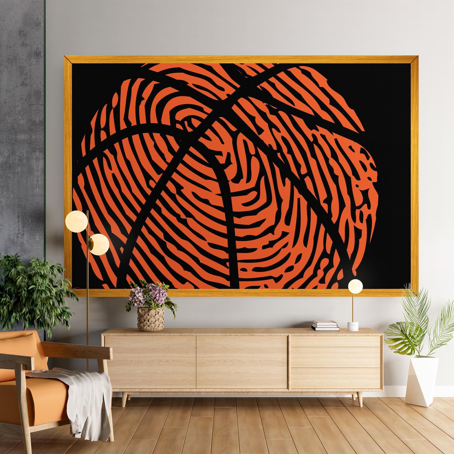 Vászonkép Fingerprint Basketball mockup 9