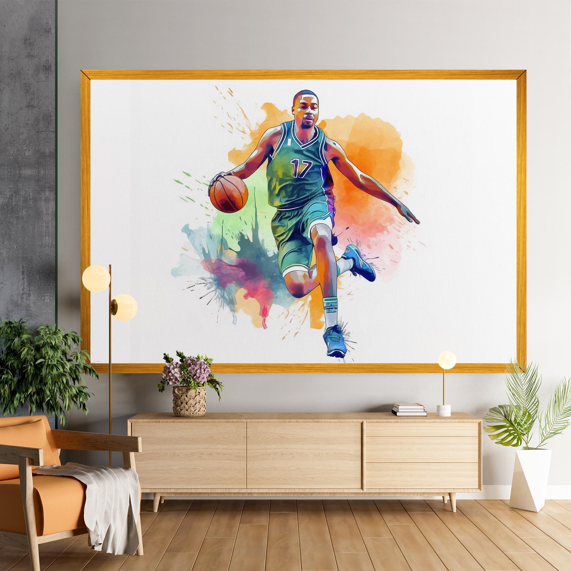 Vászonkép Playing Basket mockup 9