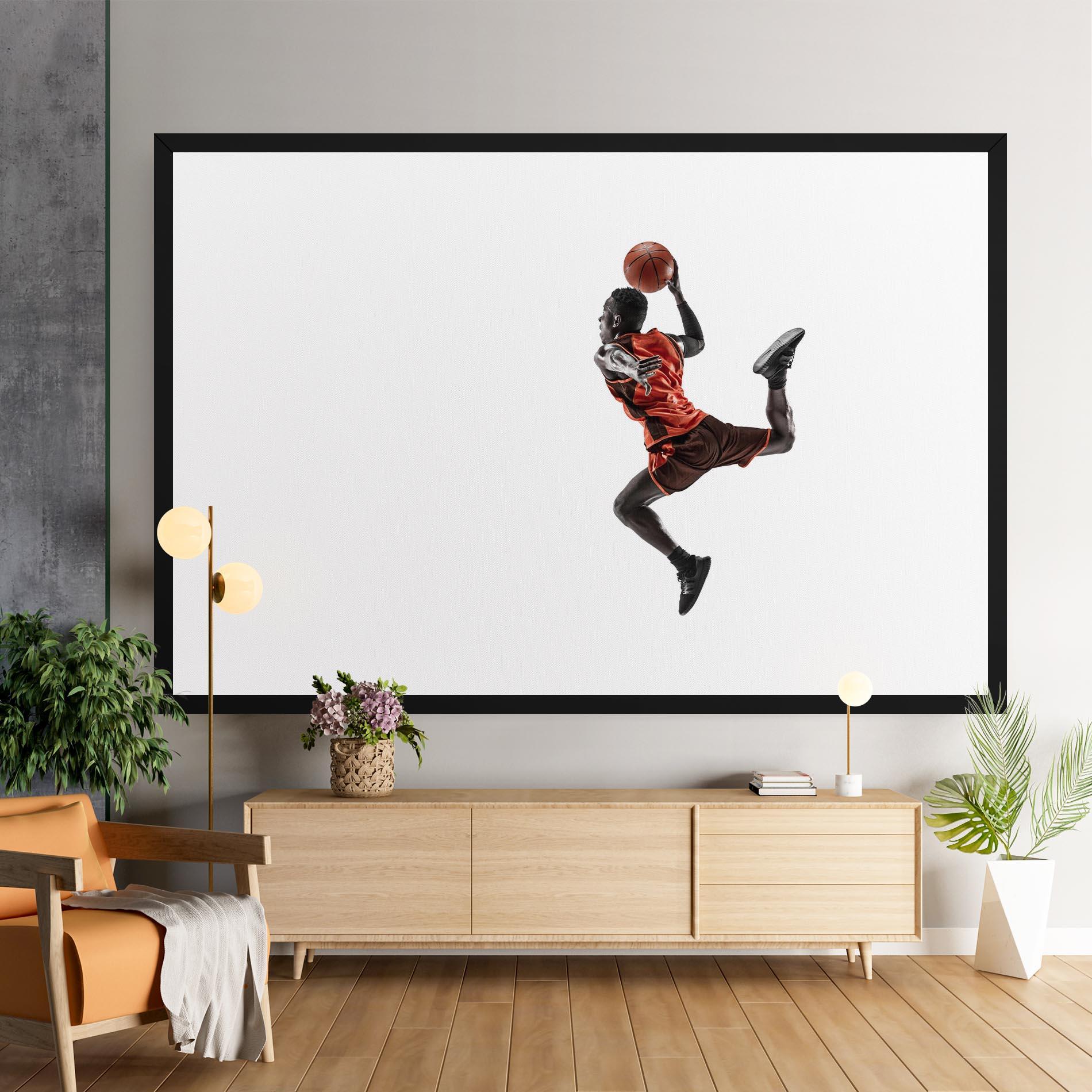Vászonkép Basketball Player Flying mockup 9