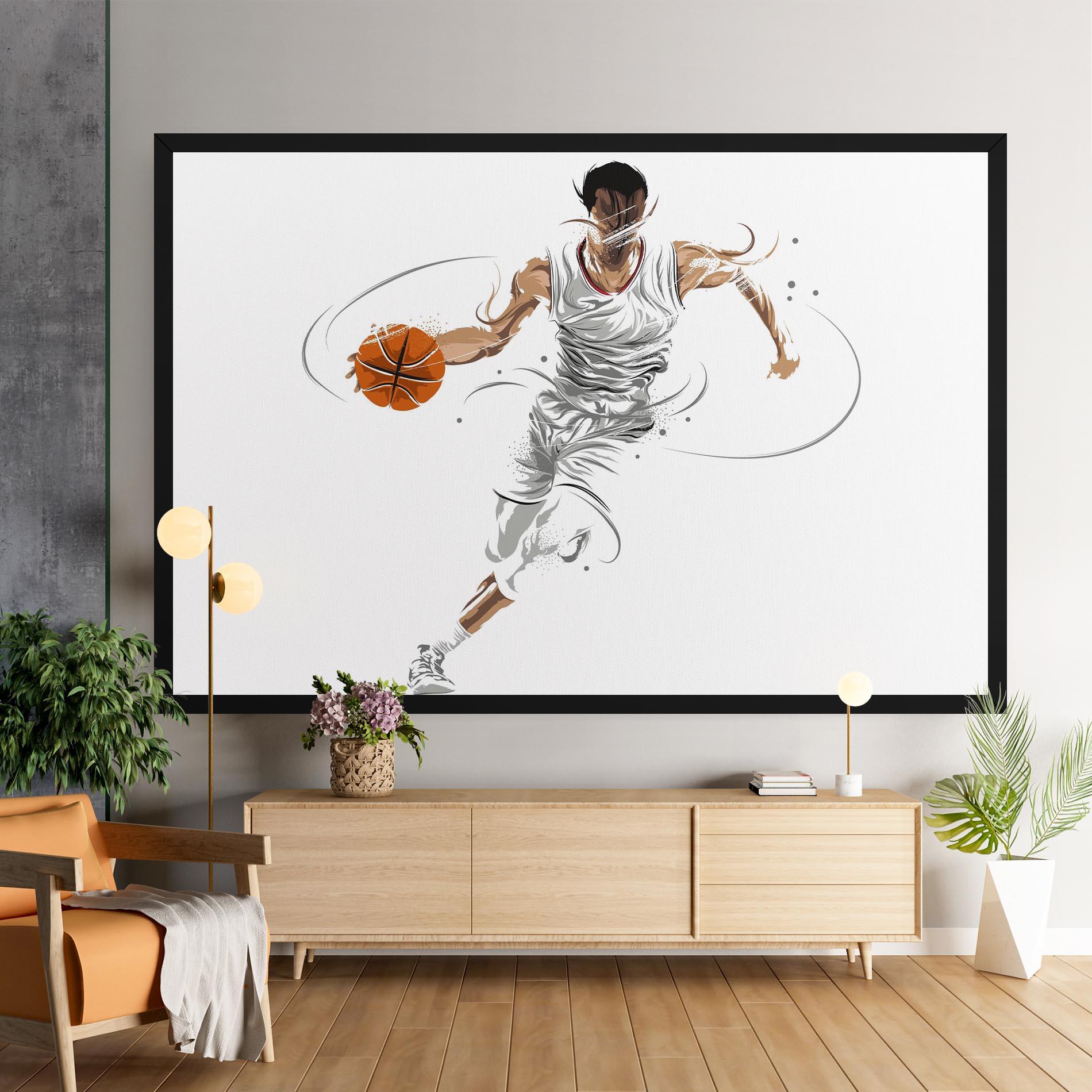 Vászonkép Dribbling Basketbal mockup 9
