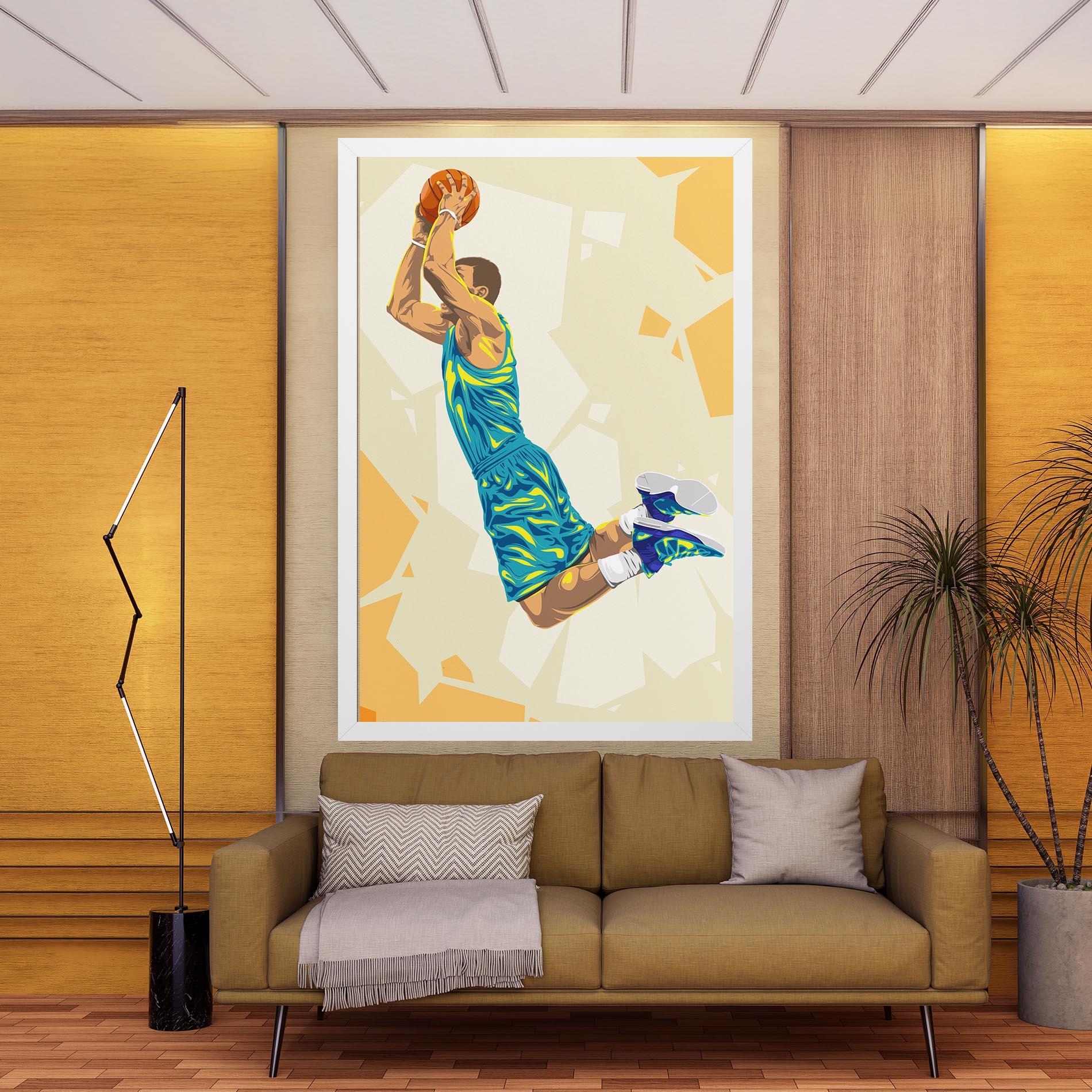 Vászonkép Basketball Dunk Pose mockup 9