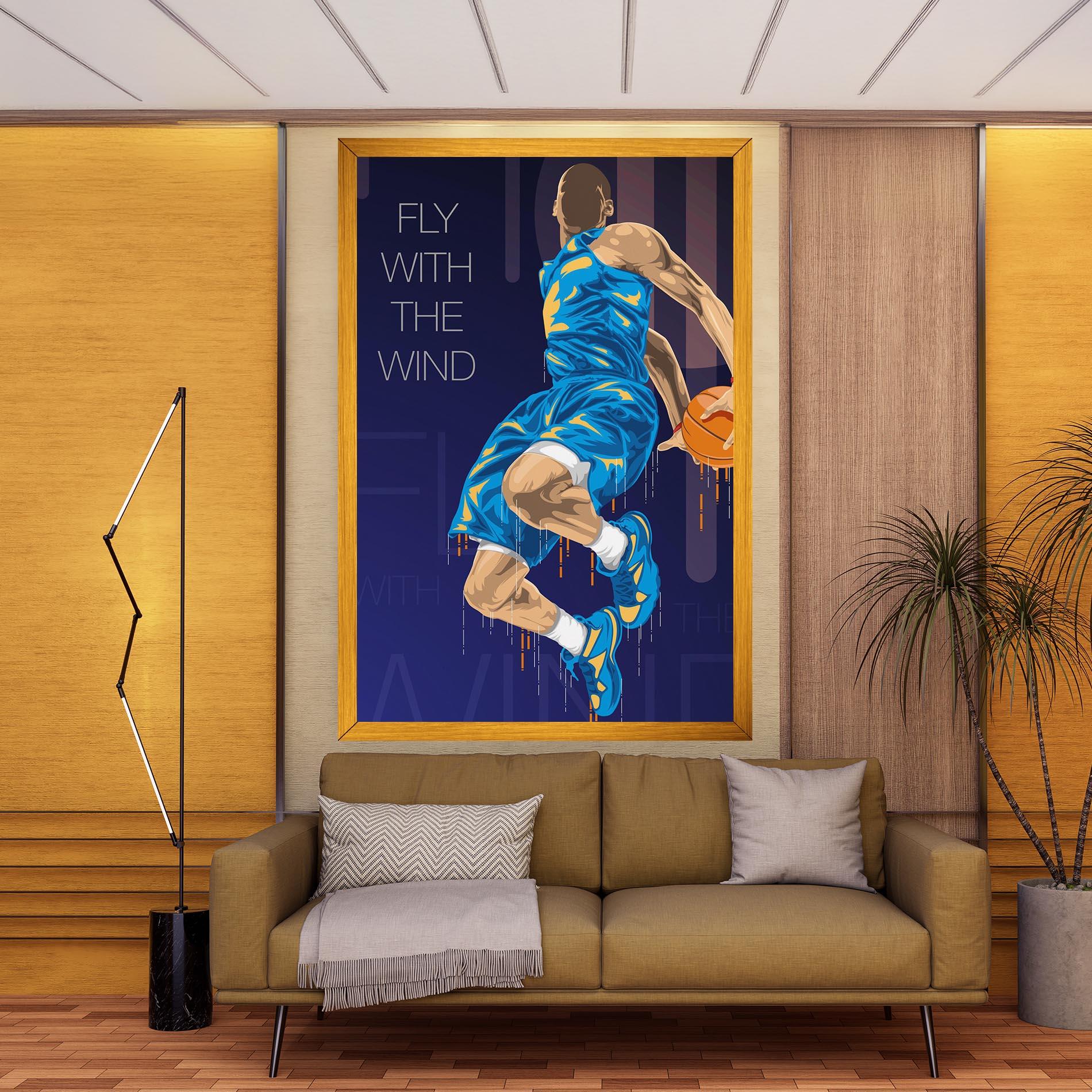 Vászonkép Fly With The Wind mockup 9