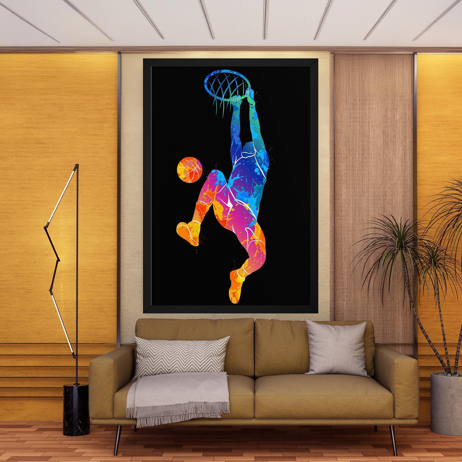 Vászonkép Blue Basket Hoop mockup 9