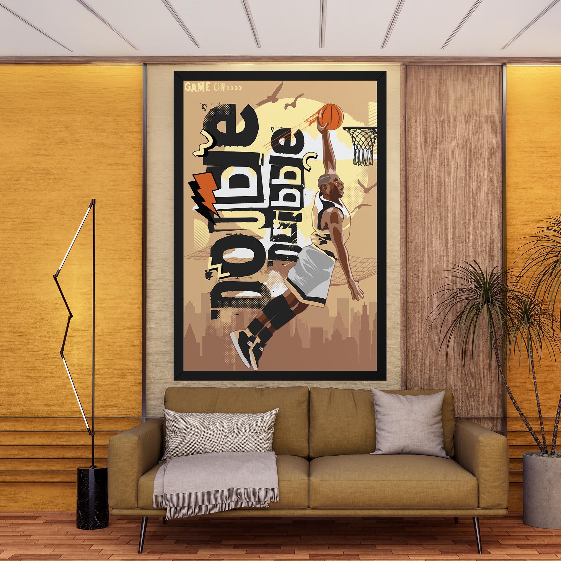 Vászonkép Double Dribble mockup 9