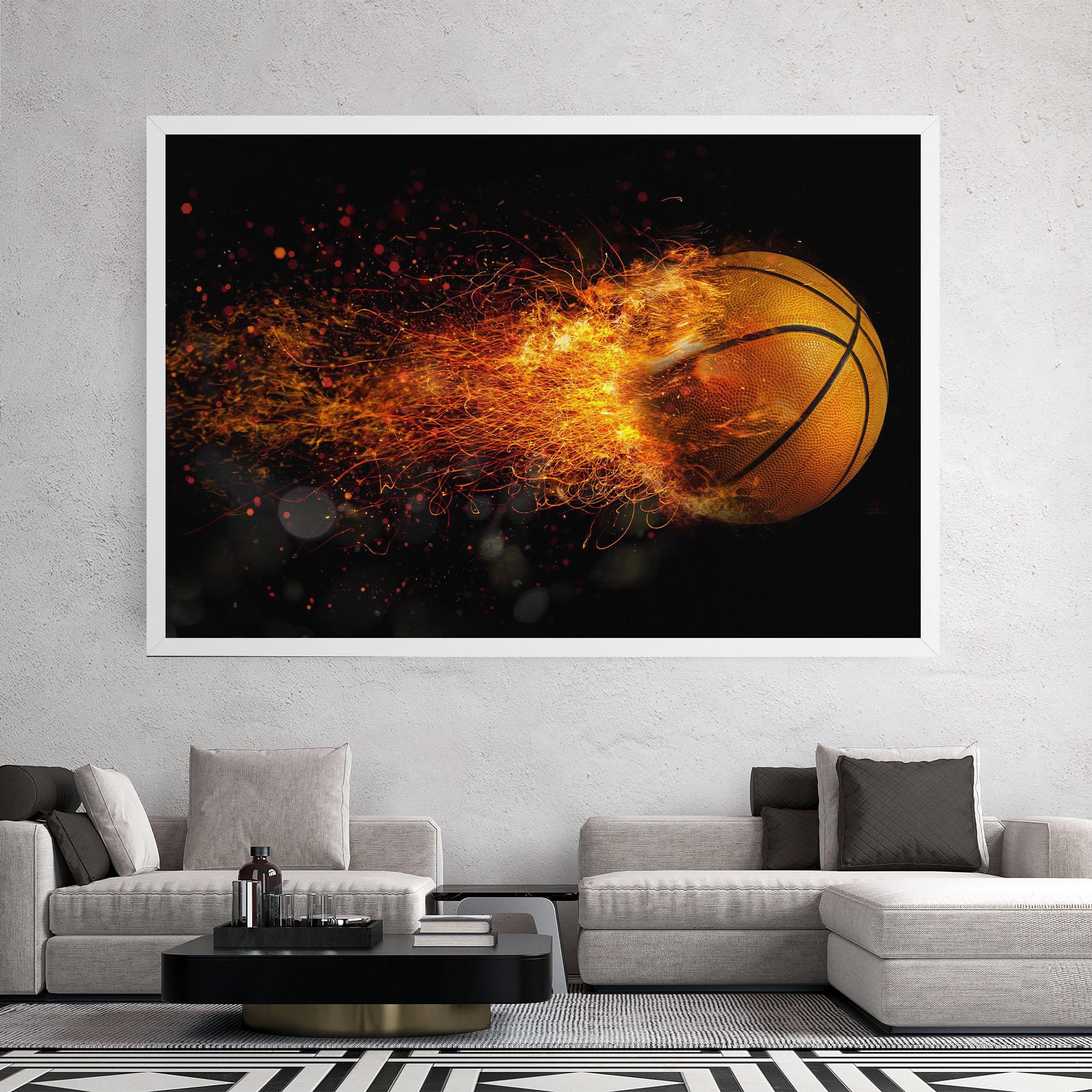 Vászonkép Basket Ball Flame mockup 2