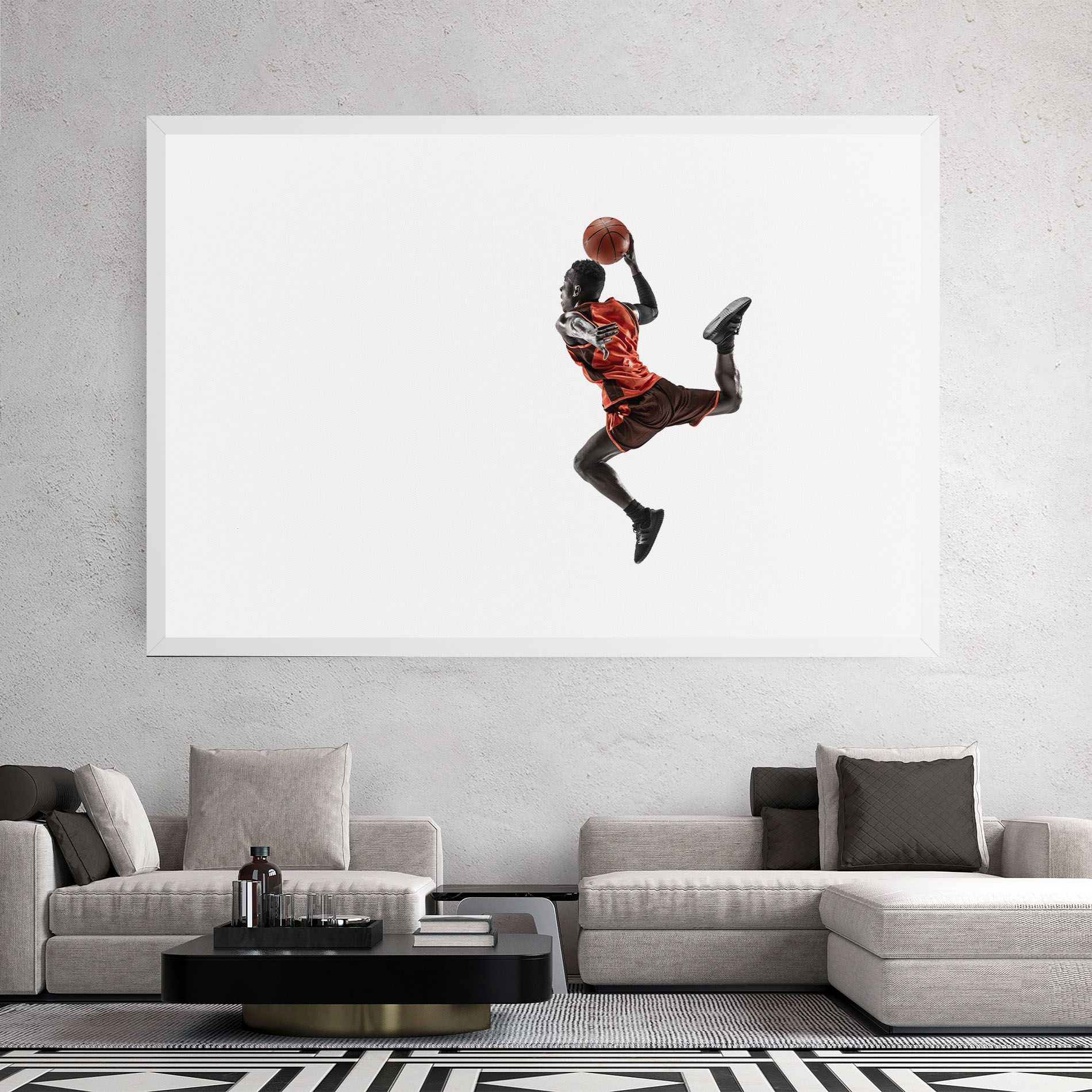 Basketball Player Flying mockup 2