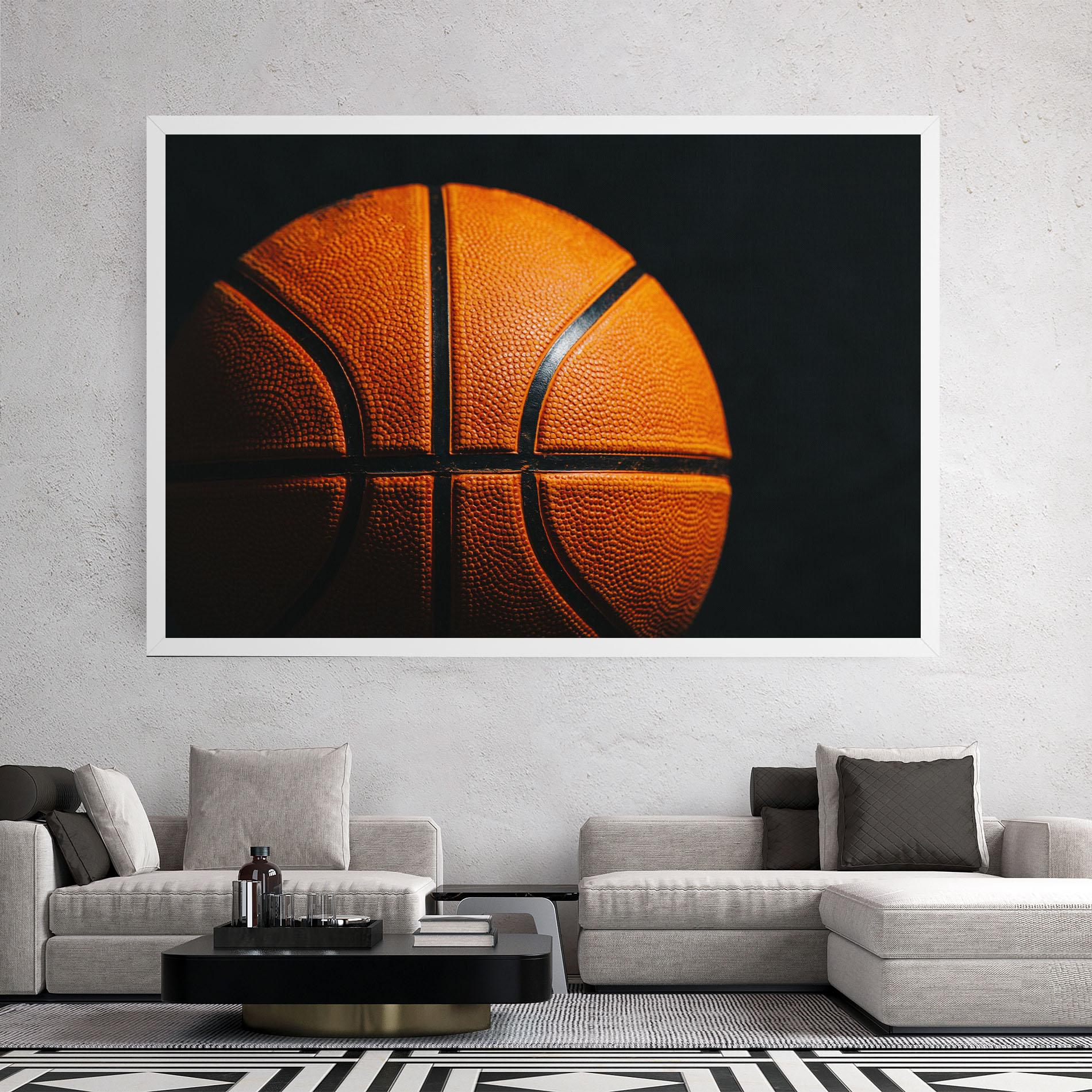 Vászonkép Orange Basketball mockup 2