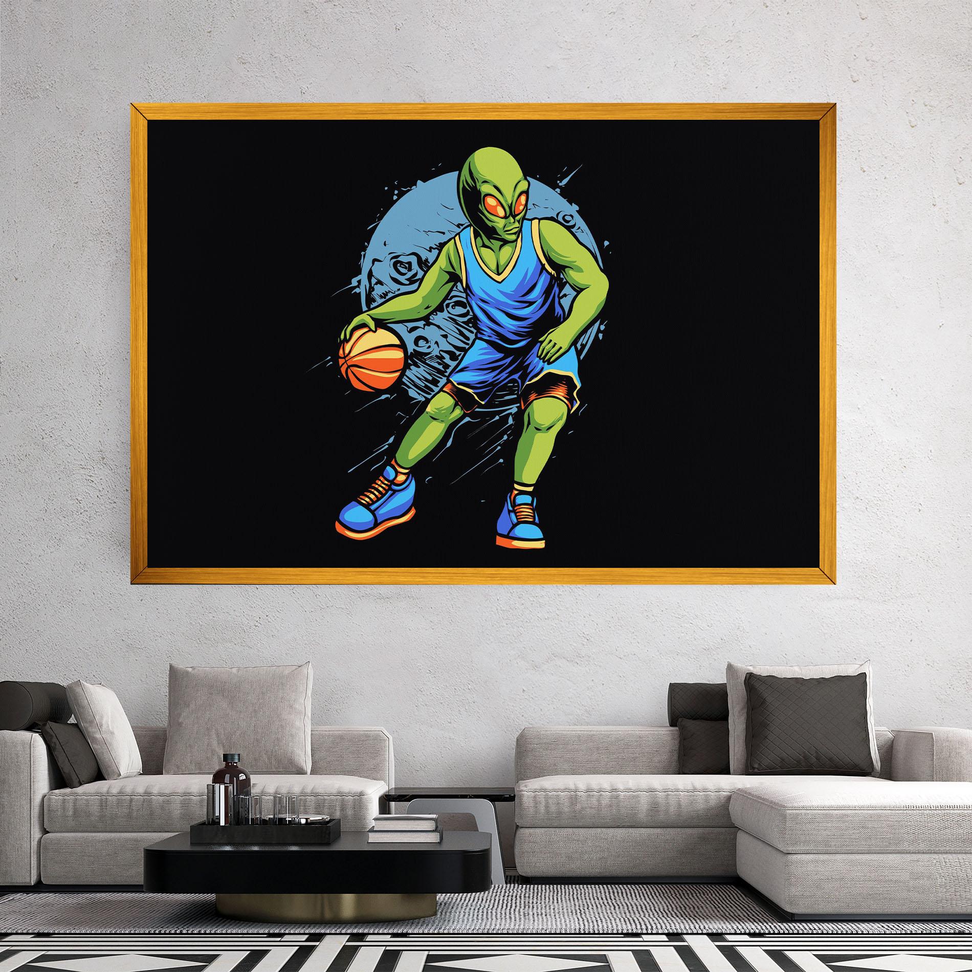 Vászonkép Alien Basketball mockup 2