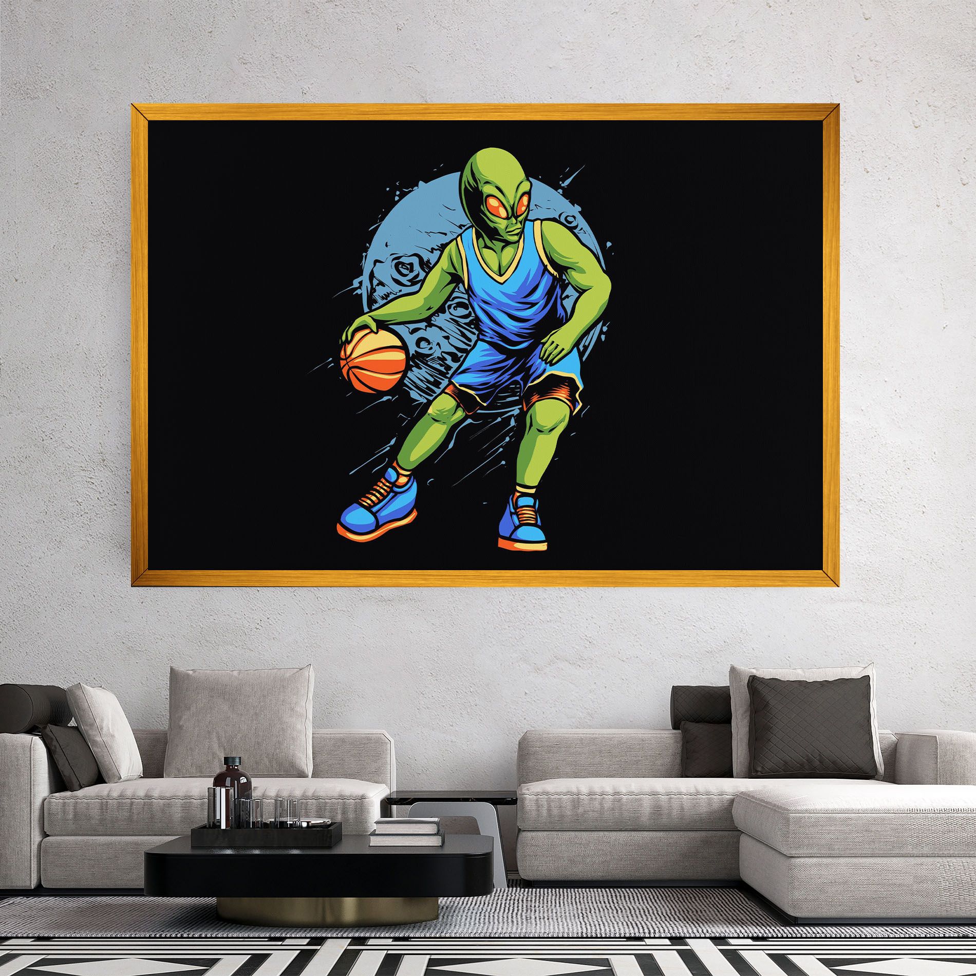 Alien Basketball mockup 2