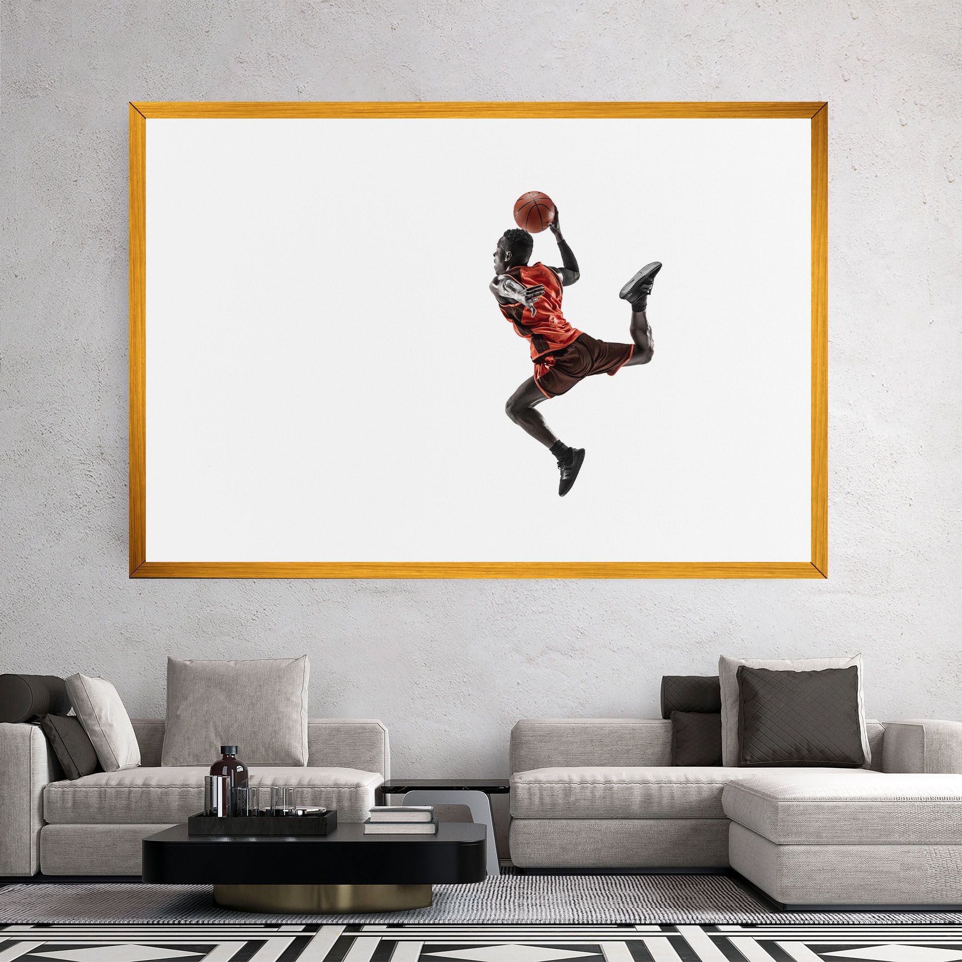 Basketball Player Flying mockup 2