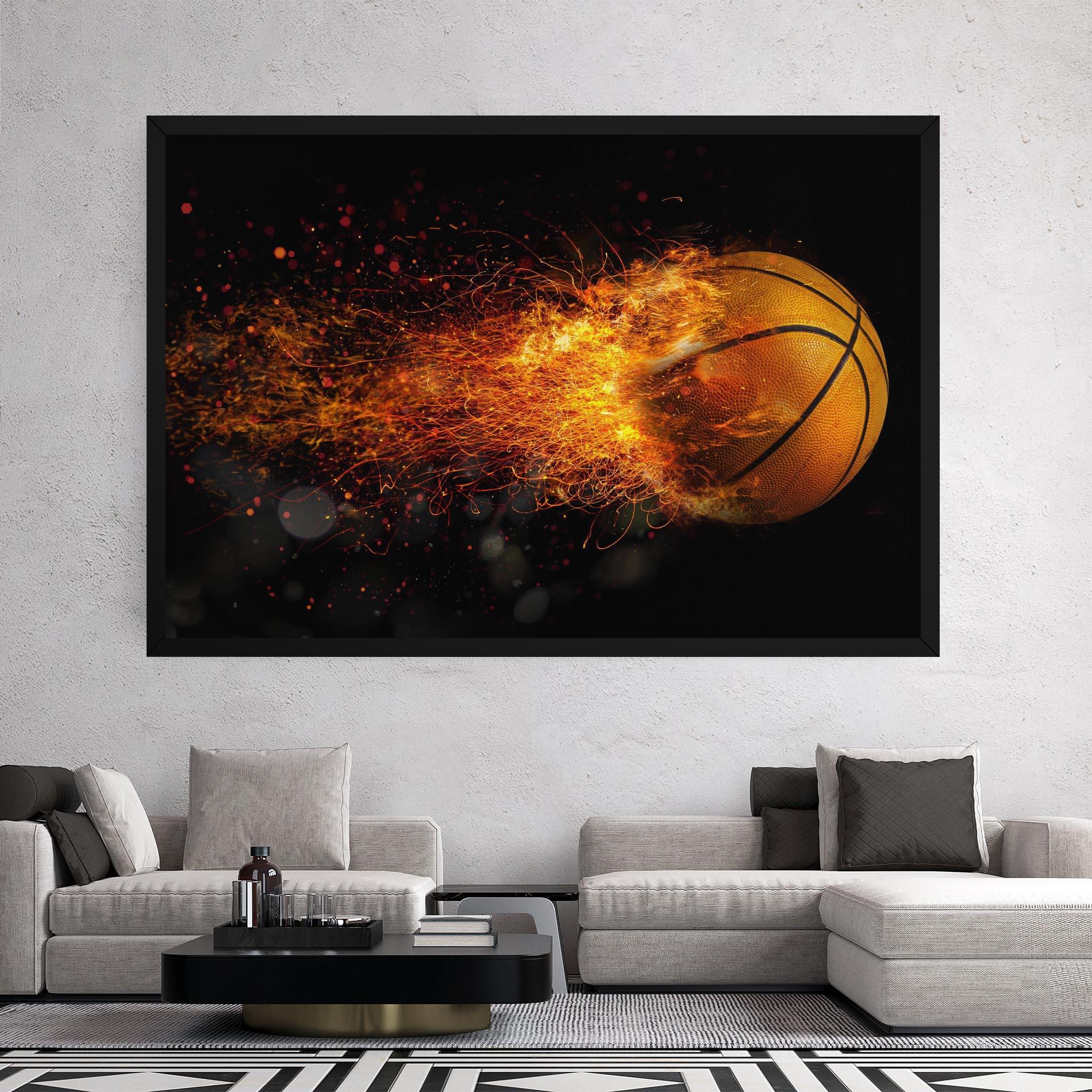 Vászonkép Basket Ball Flame mockup 2
