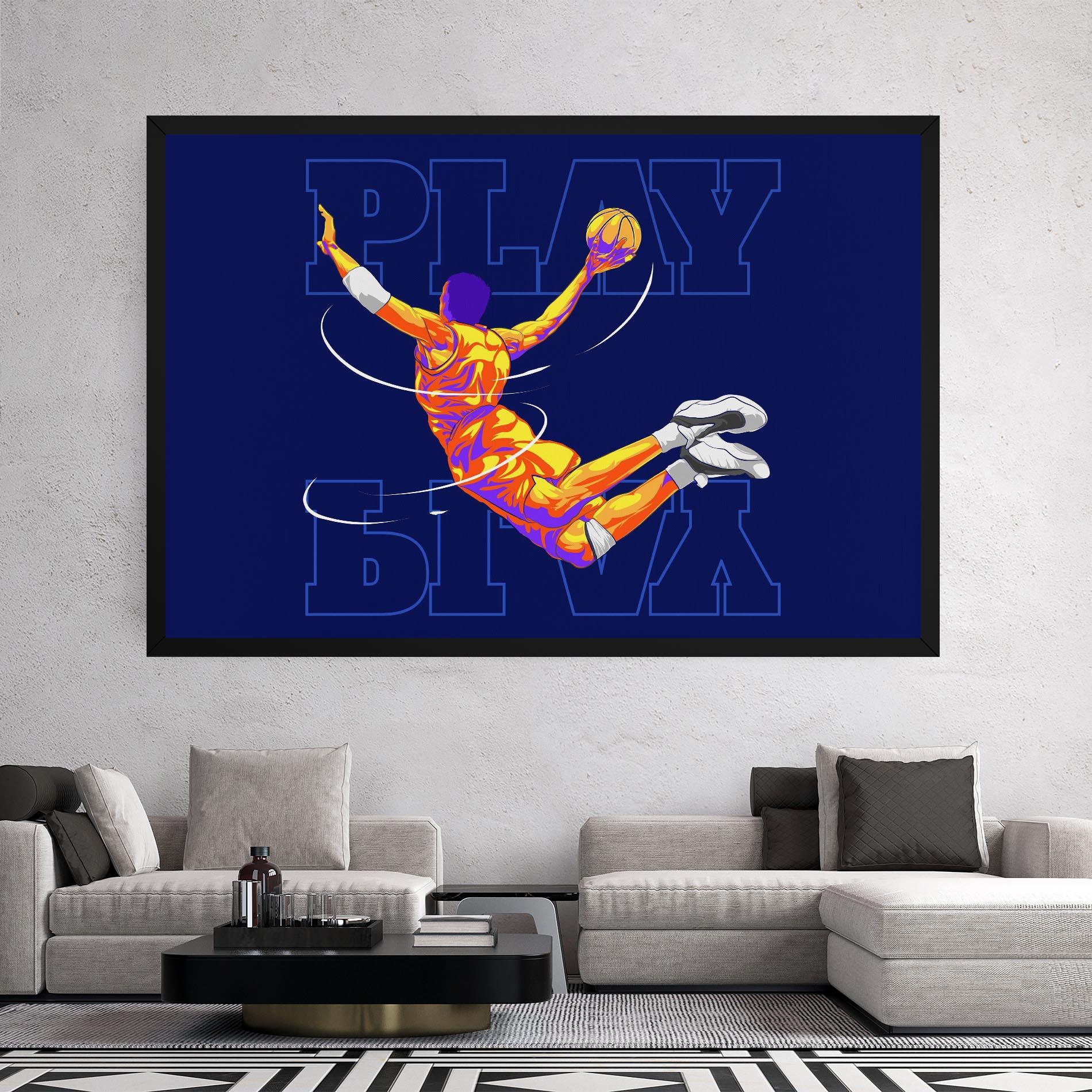 Vászonkép Basketball Blue mockup 2