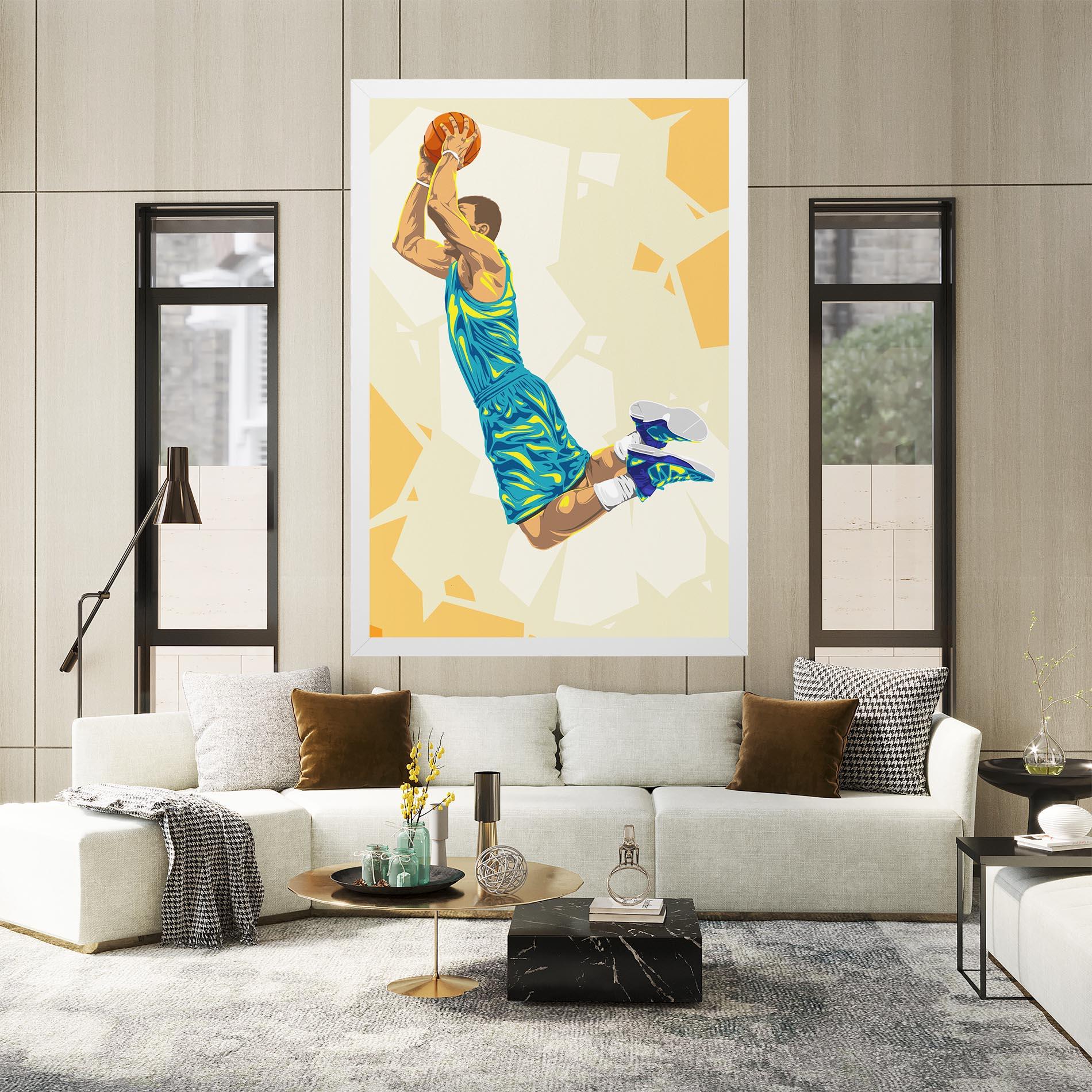 Vászonkép Basketball Dunk Pose mockup 2