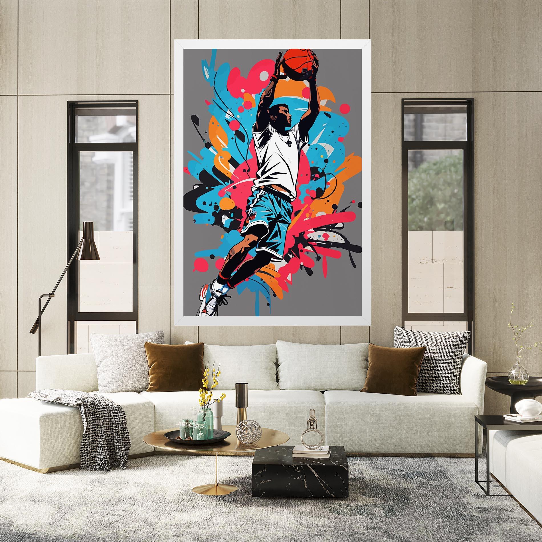 Vászonkép Blue Red Basket mockup 2