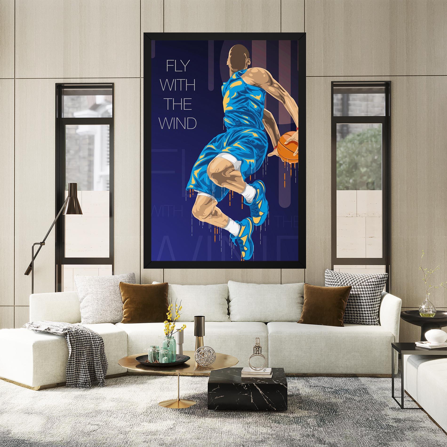 Vászonkép Fly With The Wind mockup 2