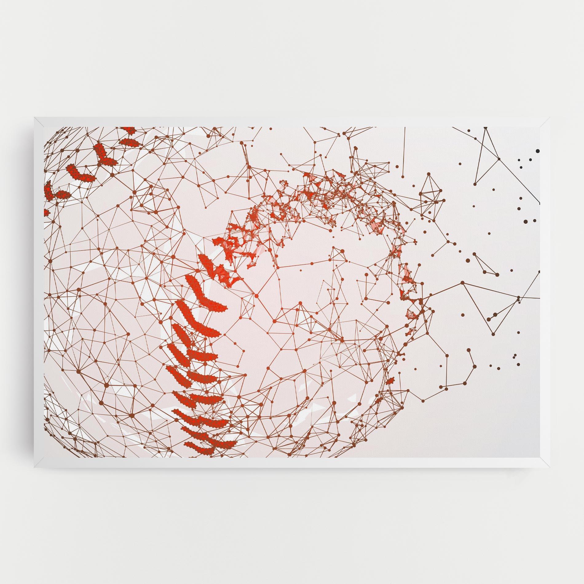 Vászonkép Baseball Line Art mockup 0