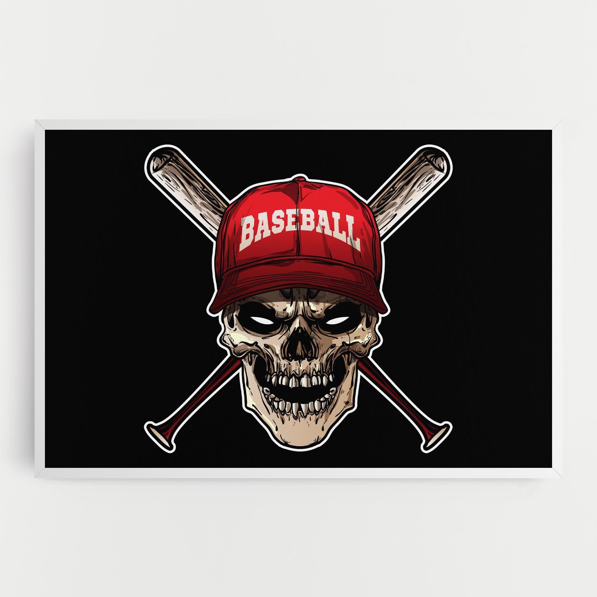 Baseball Skull mockup 0