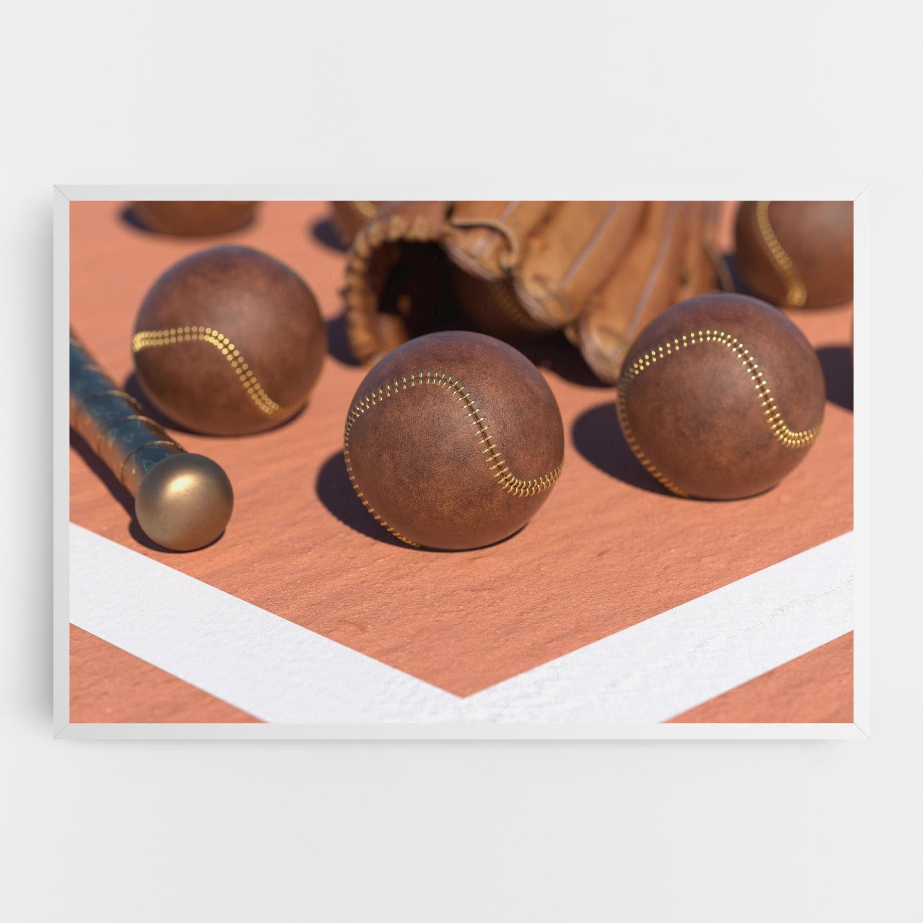 Brown Baseball Ball mockup 0