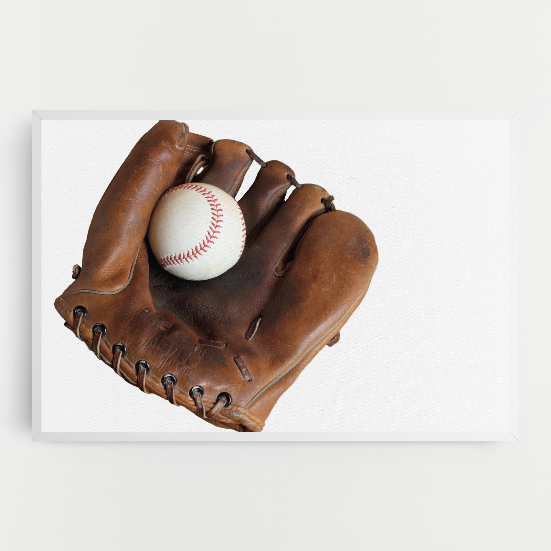 Vászonkép Holding Baseball Ball mockup 0