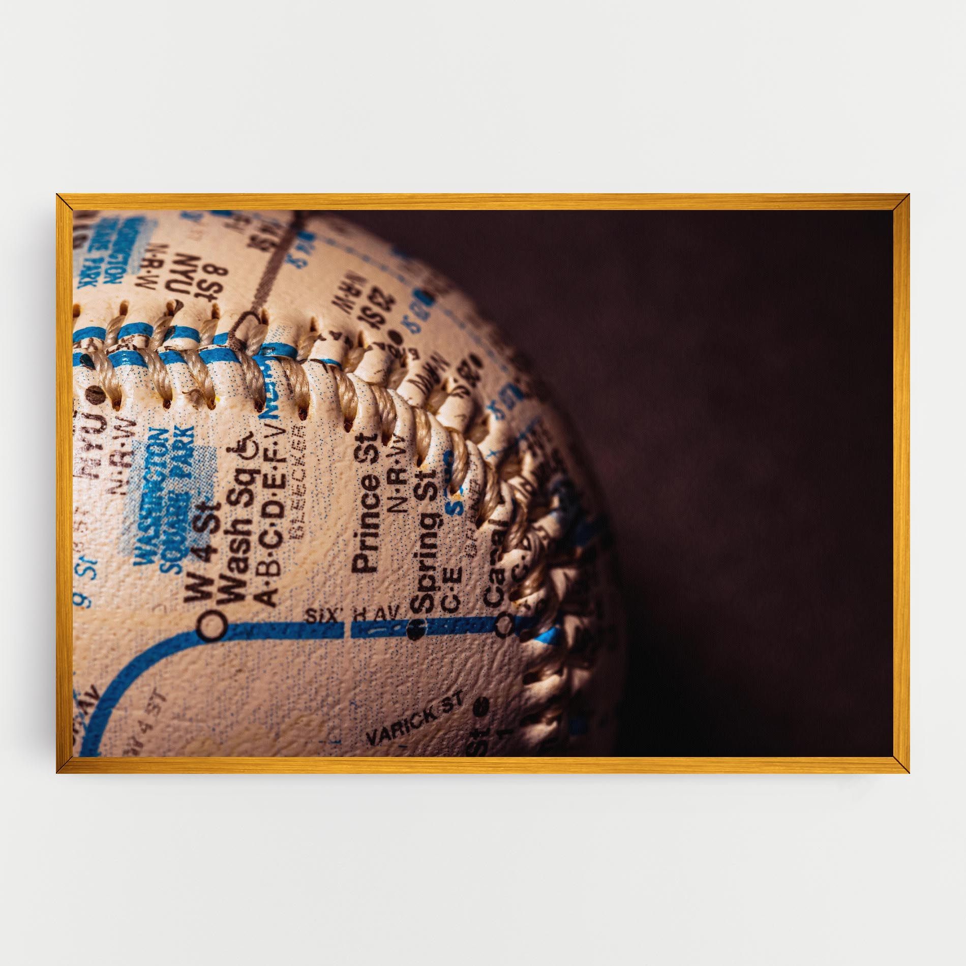 Blue Text Baseball Ball mockup 0