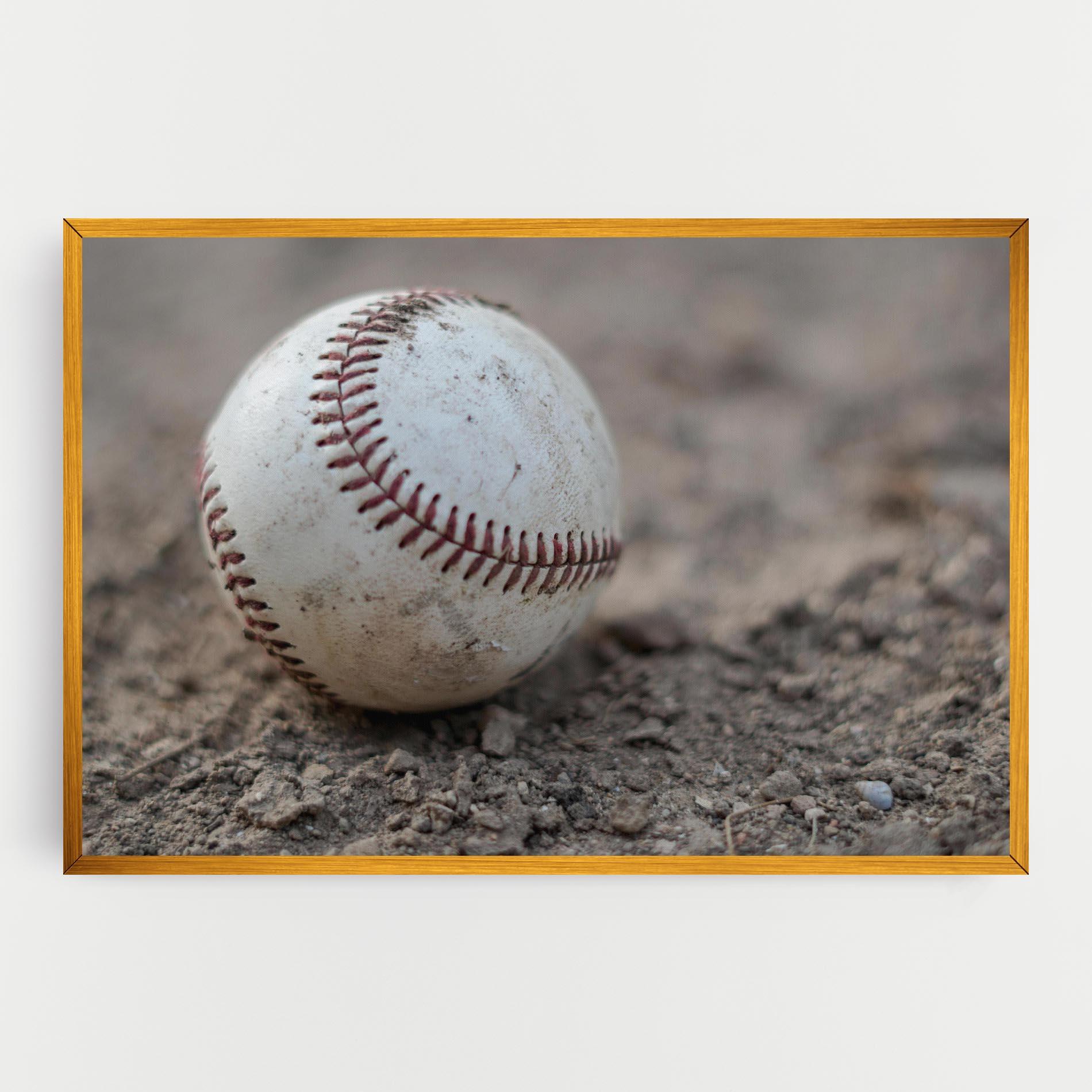 Vászonkép Dusty Baseball Ball mockup 0