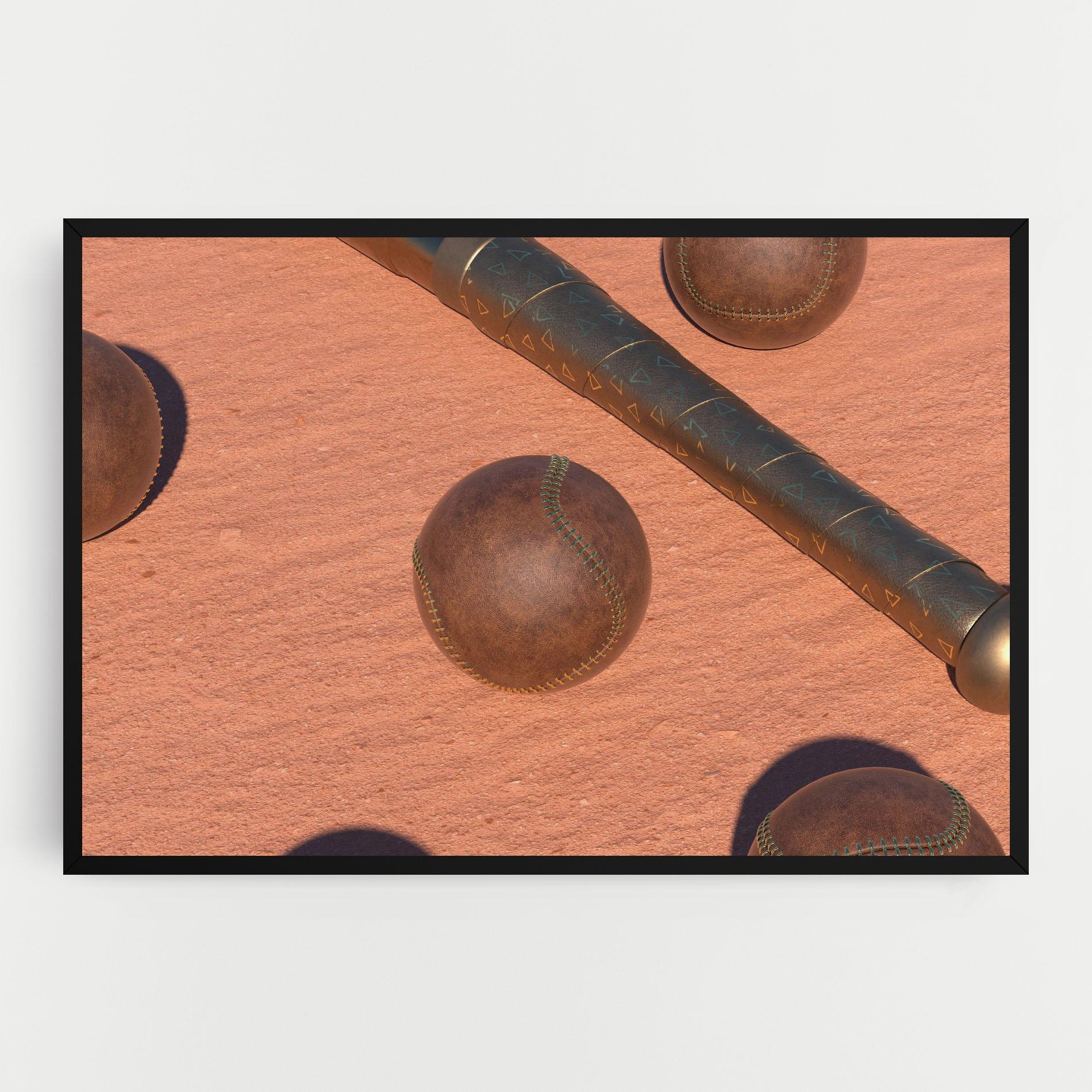 Vászonkép Baseball Set On Send mockup 0