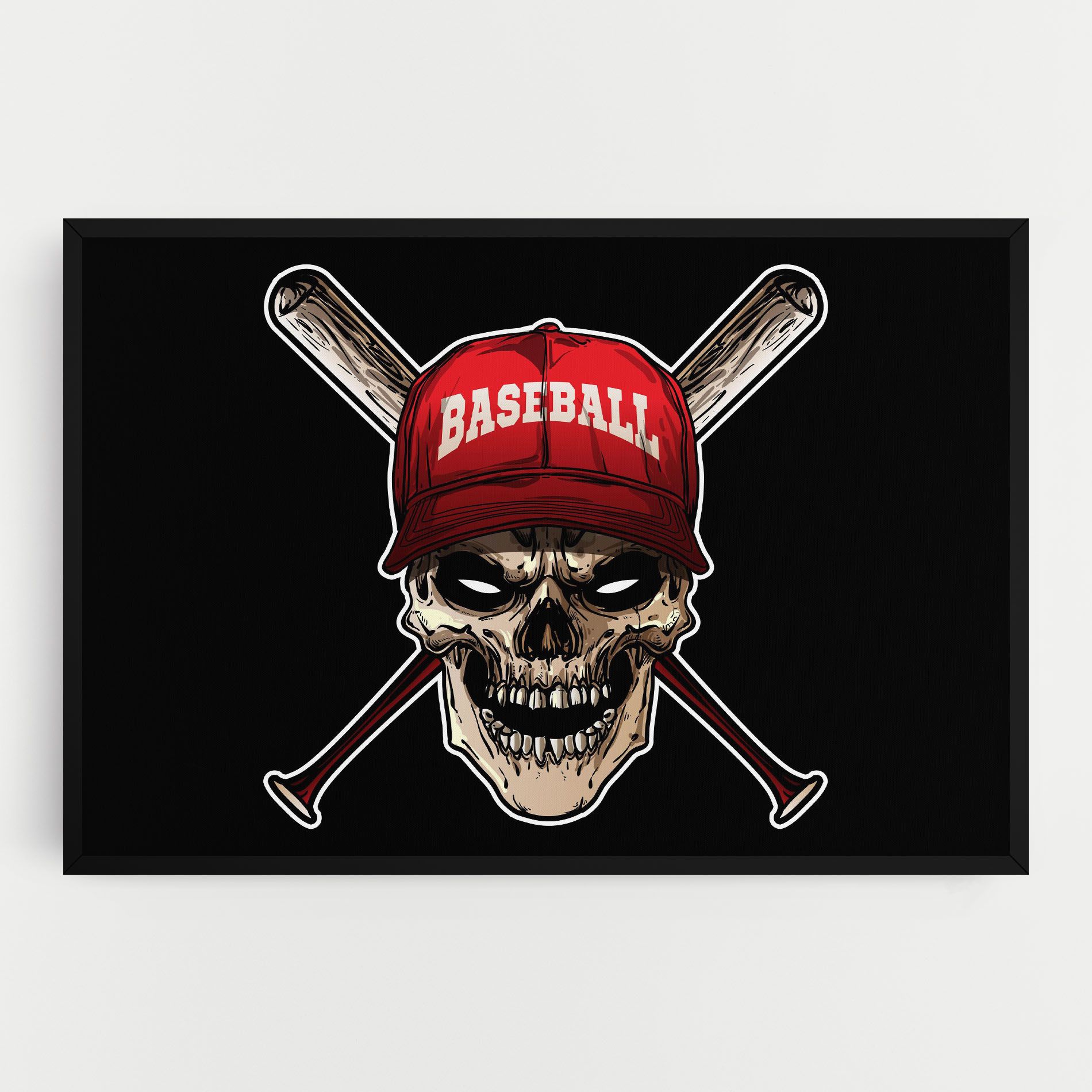 Baseball Skull mockup 0