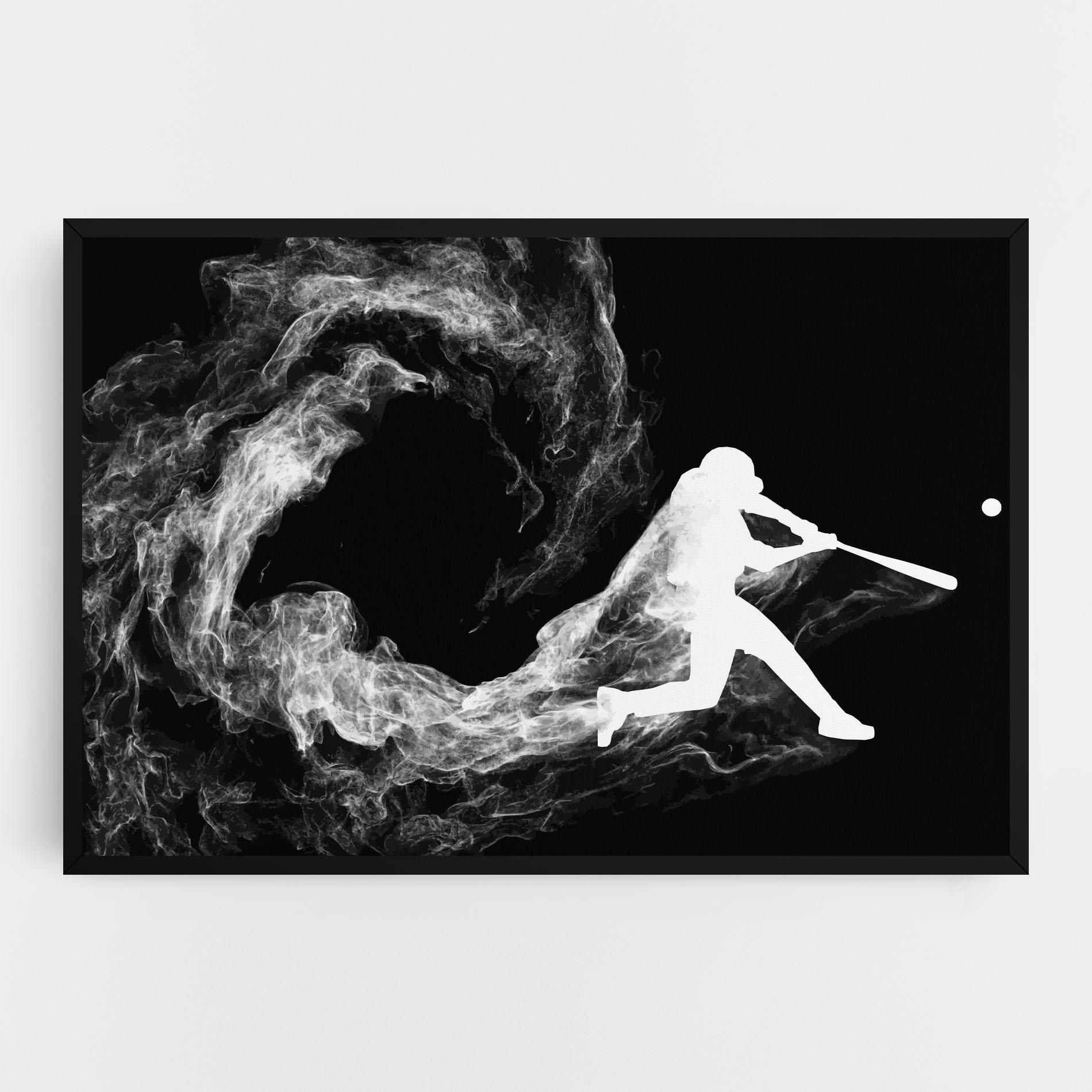 Vászonkép Baseball Smoke mockup 0