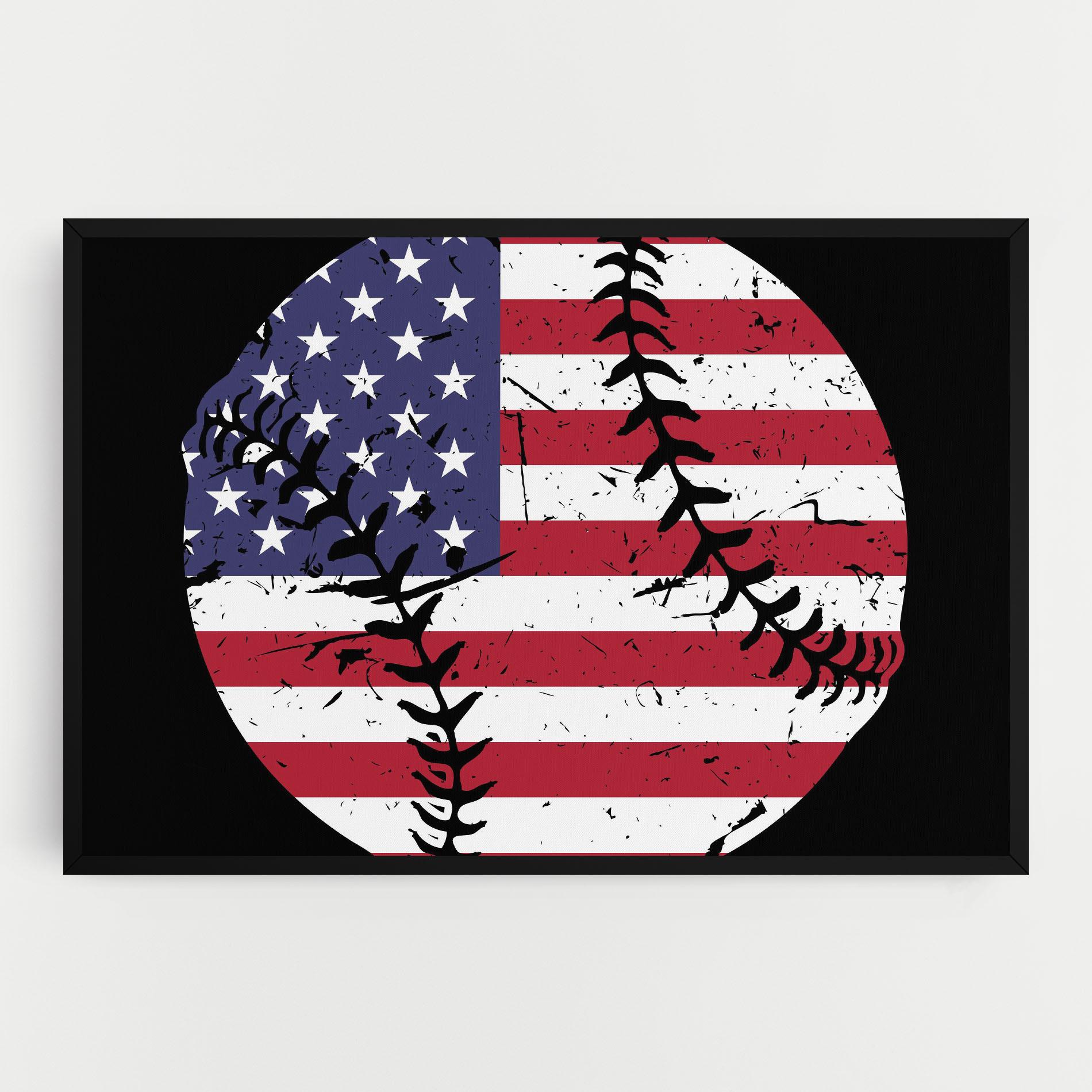 Vászonkép Baseball Usa mockup 0