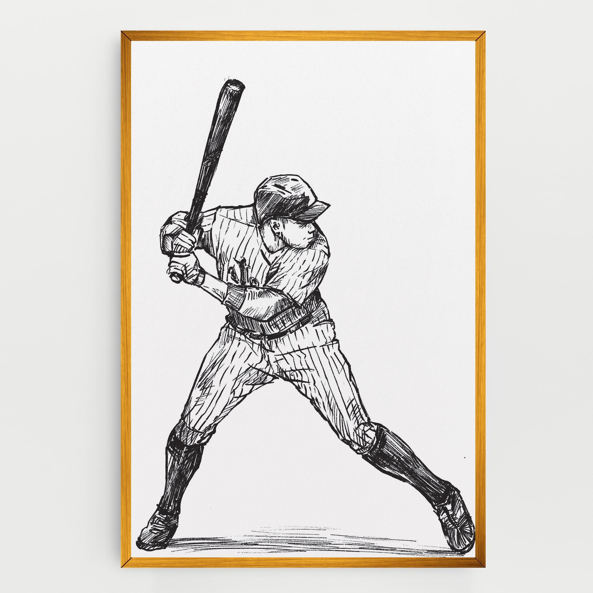 Vászonkép Baseball Play mockup 0