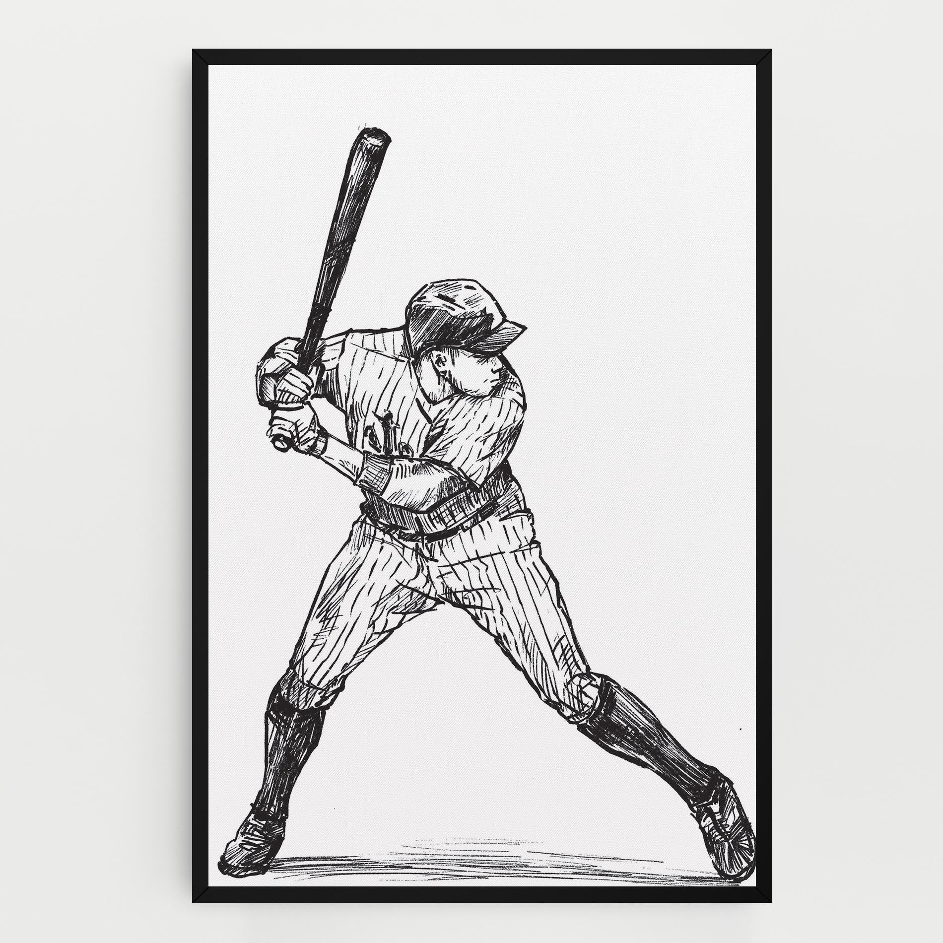 Vászonkép Baseball Play mockup 0