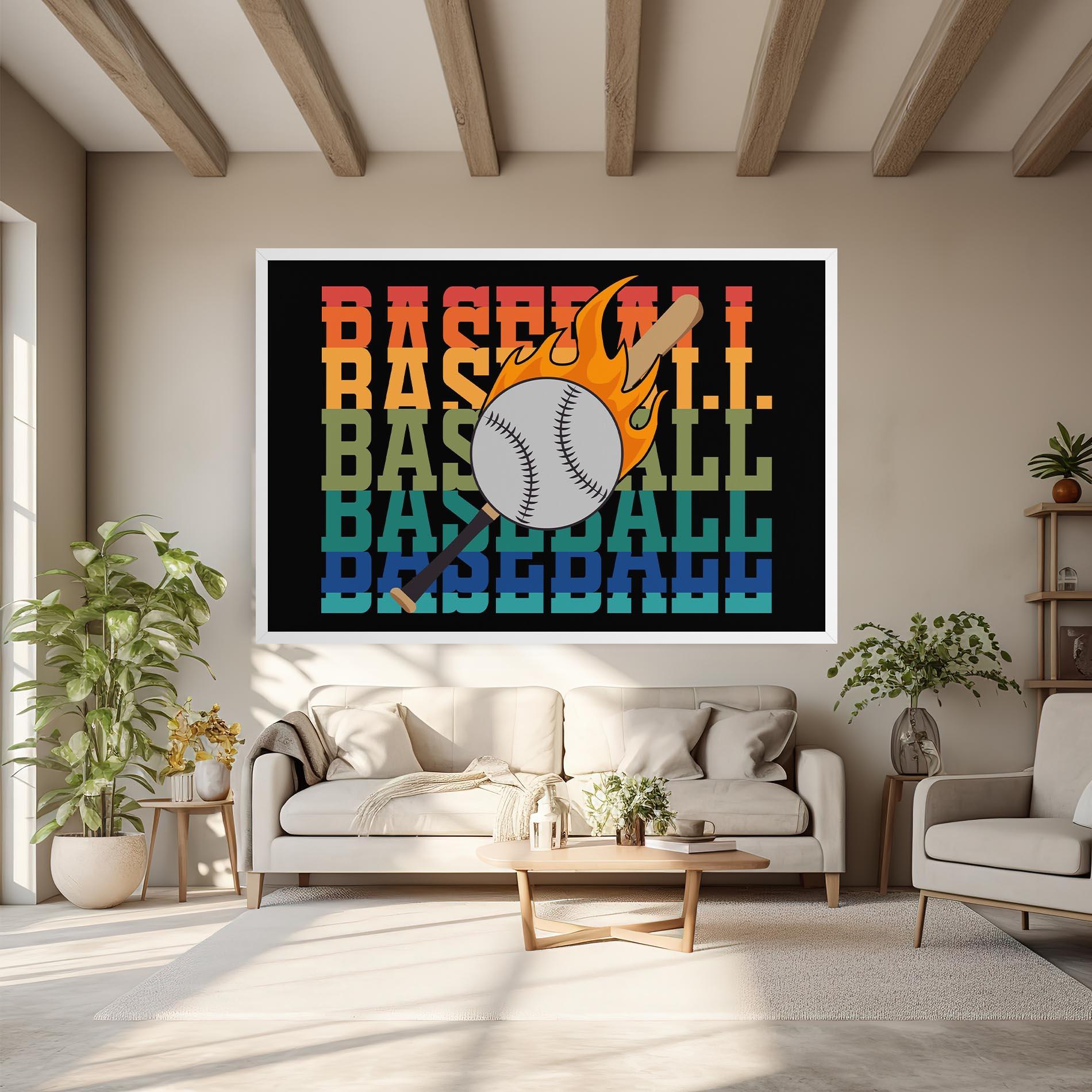 Vászonkép Baseball Color mockup 6